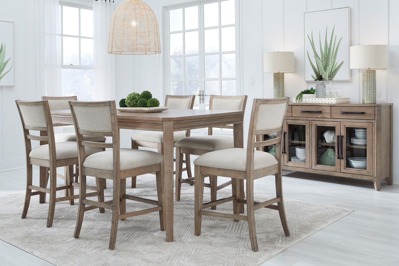 The appearance of Breckenridge Rectangular Dining Room Set In Medium Brown designed by Parker House in the transitional interior design. This medium brown piece of furniture was selected by 1StopBedrooms from Breckenridge Collection to add a touch of cosiness and style into your home. Sku: DBRE-78RECT;DBRE-2218. Table Top Shape: Rectangular. Size: 42" x 96". Material: Oak Veneer.
