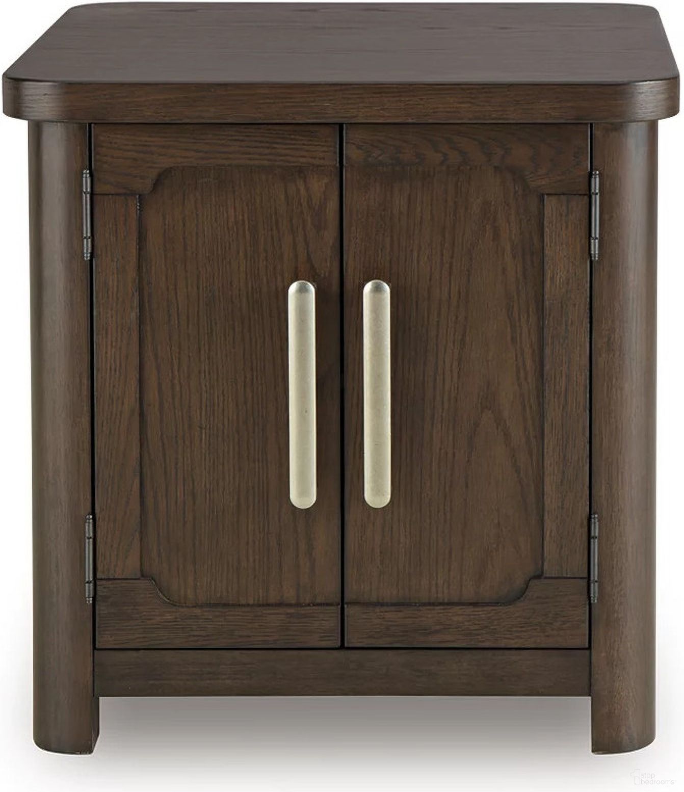 The appearance of Breckington End Table In Dark Brown designed by Signature Design by Ashley in the transitional interior design. This dark brown piece of furniture  was selected by 1StopBedrooms from Breckington Collection to add a touch of cosiness and style into your home. Sku: T678-3. Material: Wood.