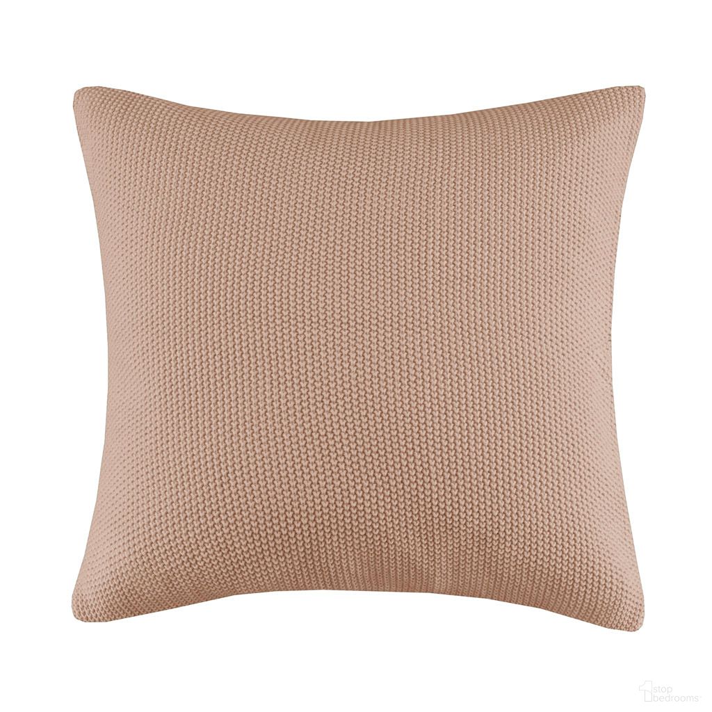 Bree Knit Euro Pillow Cover In Brown