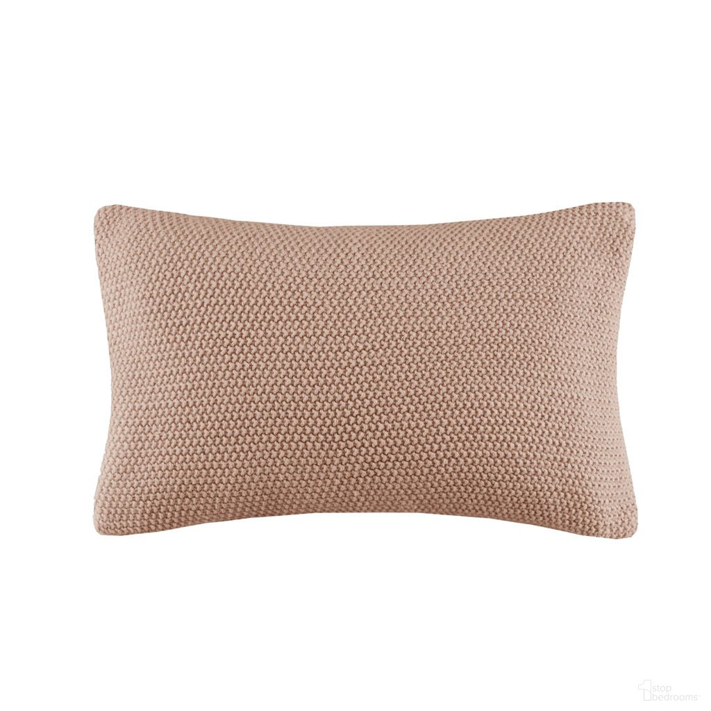 Bree Knit Oblong Pillow Cover In Brown