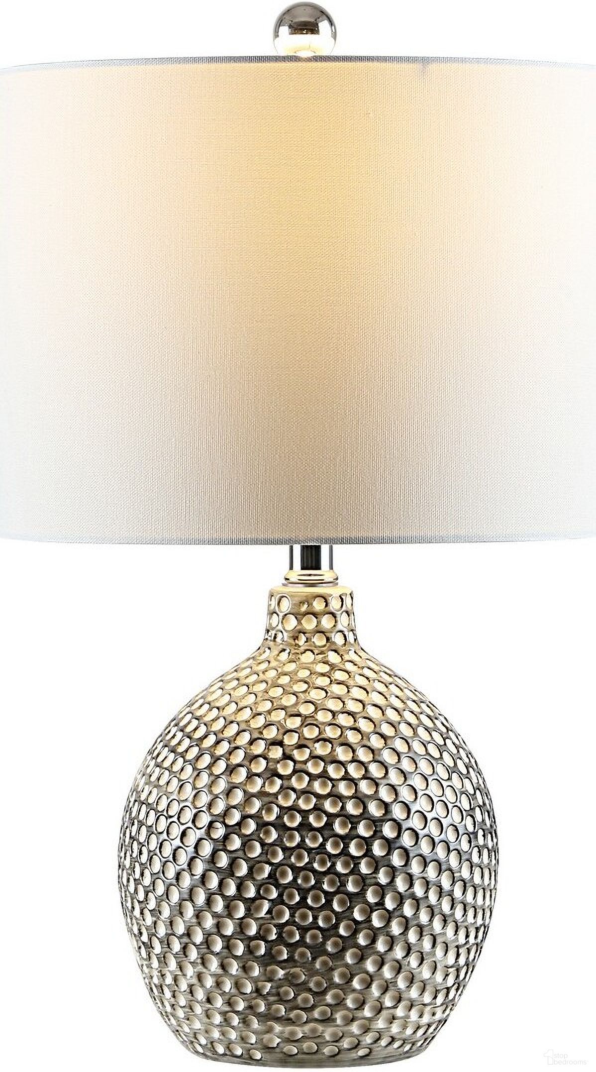 Breeda Ceramic Table Lamp in Ivory