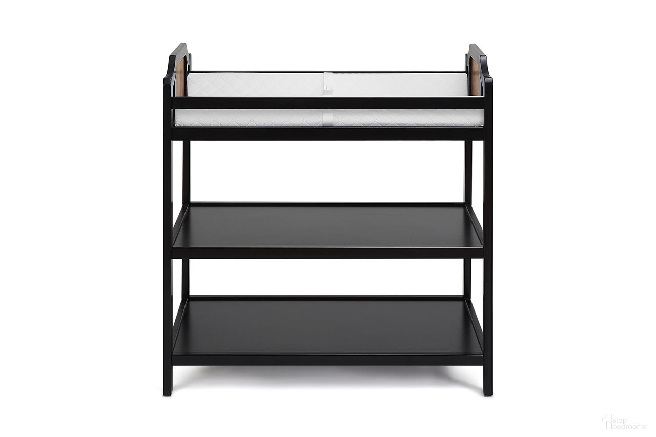 Brees Changing Table In Black and Brownstone
