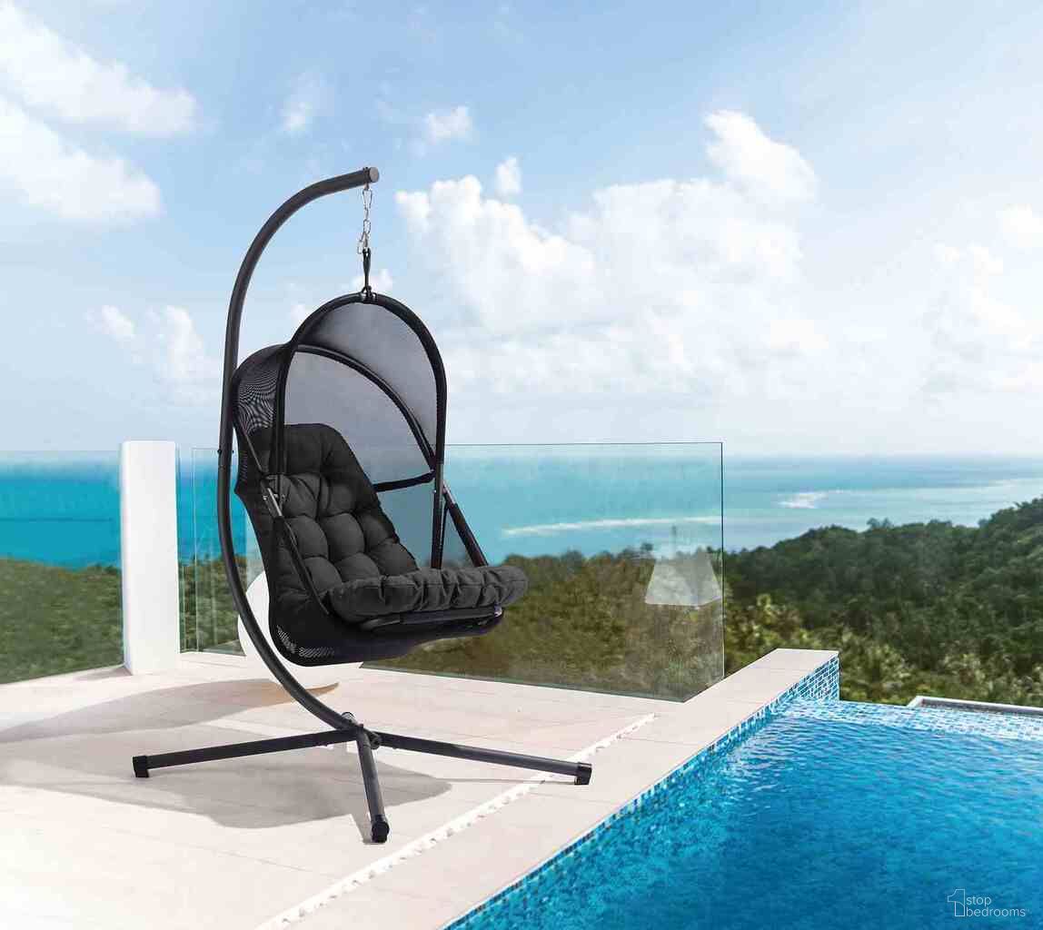 The appearance of Breeze Swing Chair with Stand In Black designed by Furniture of America in the modern / contemporary interior design. This black piece of furniture was selected by 1StopBedrooms from Breeze Collection to add a touch of cosiness and style into your home. Sku: GM-1010BK;GM-1012. Material: Steel.