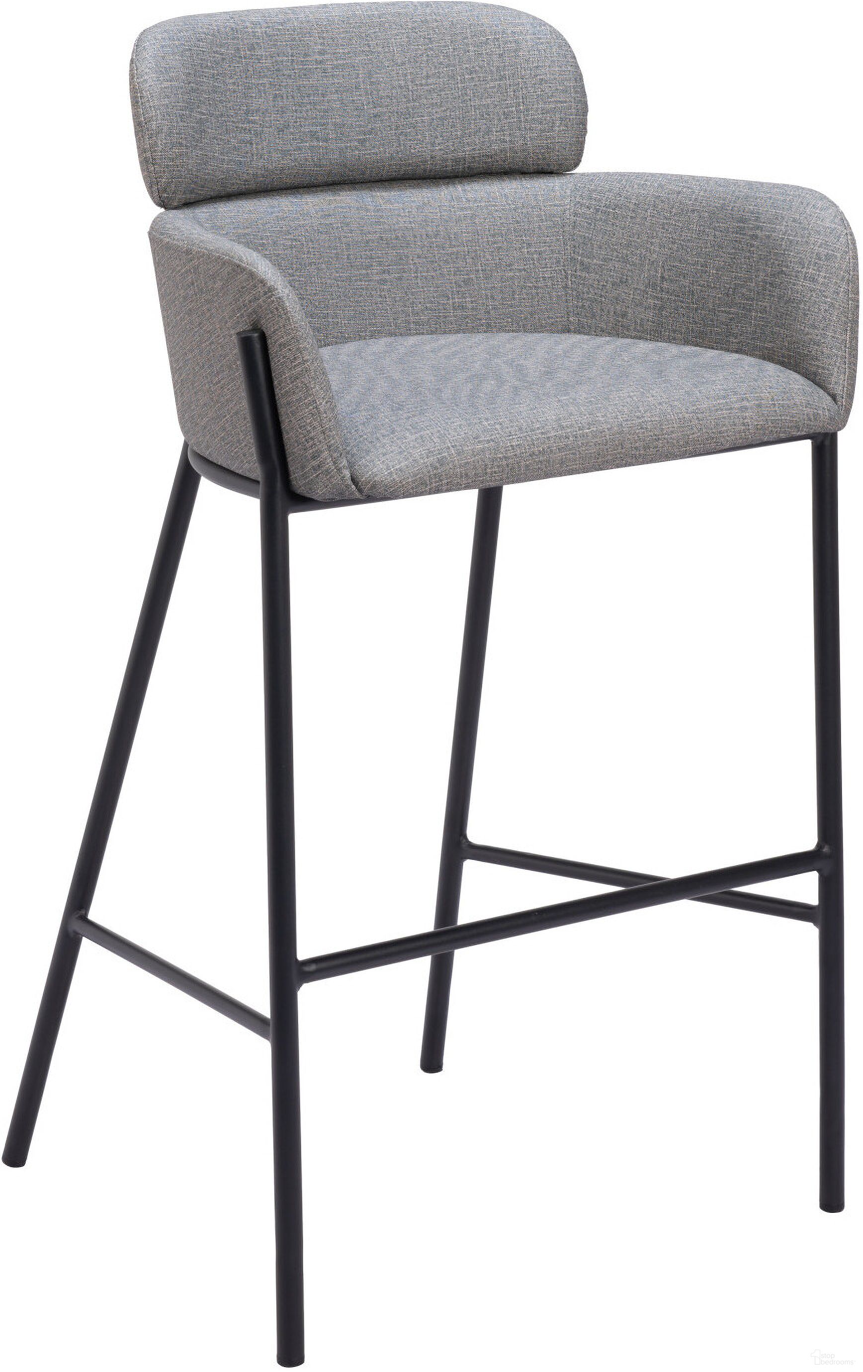 The appearance of Bremor Barstool In Slate Gray designed by Zuo Modern in the modern / contemporary interior design. This slate piece of furniture  was selected by 1StopBedrooms from Bremor Collection to add a touch of cosiness and style into your home. Sku: 110173. Material: Steel.