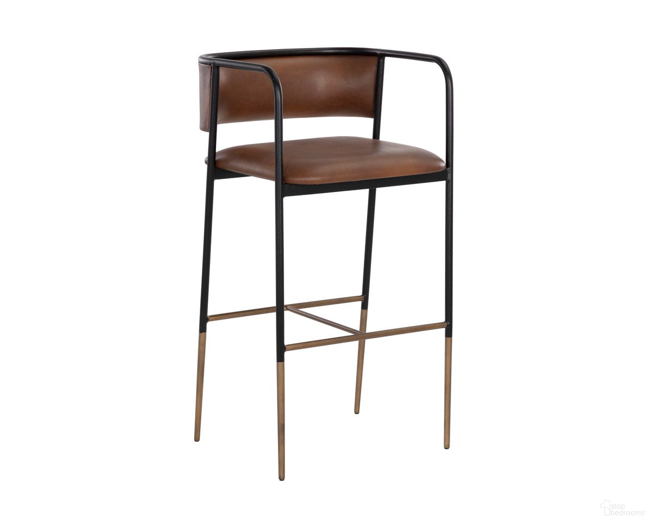Brenan Barstool In Bravo Cognac