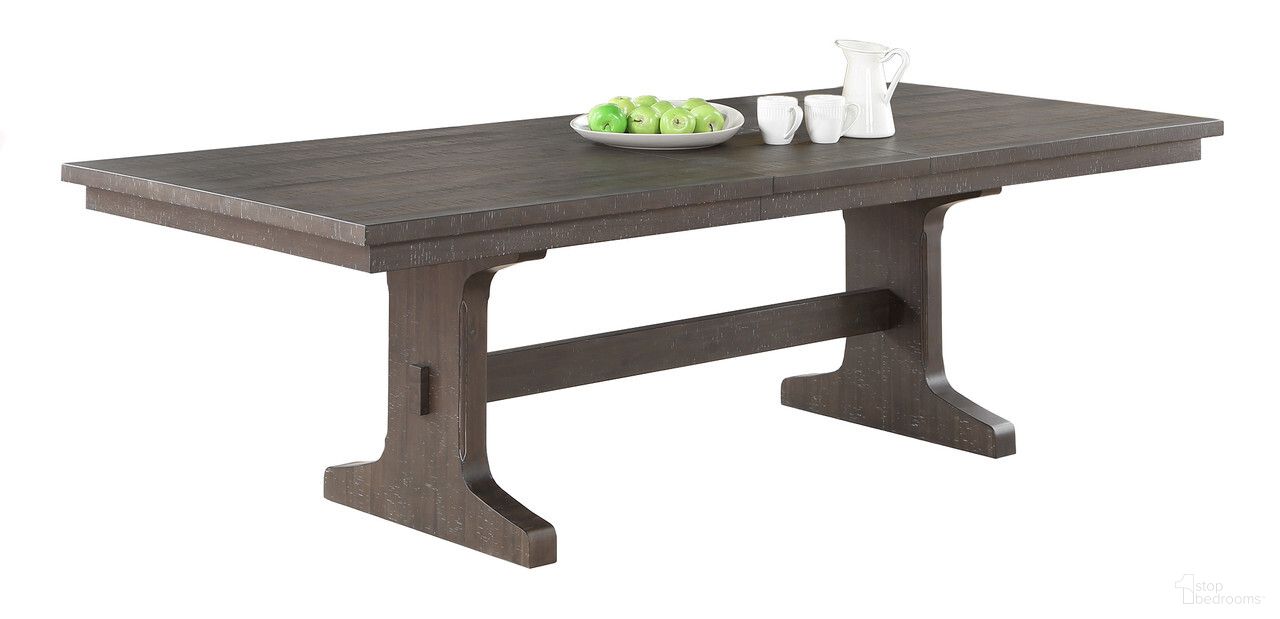 The appearance of Brenda Extendable Dining Table In Rustic Brown designed by Best Quality Furniture in the traditional interior design. This rustic brown piece of furniture was selected by 1StopBedrooms from Brenda Collection to add a touch of cosiness and style into your home. Sku: D160-DTT;D160-DTB. Table Base Style: Trestle. Material: Wood. Table Top Shape: Rectangular. Size: 42" x 78".
