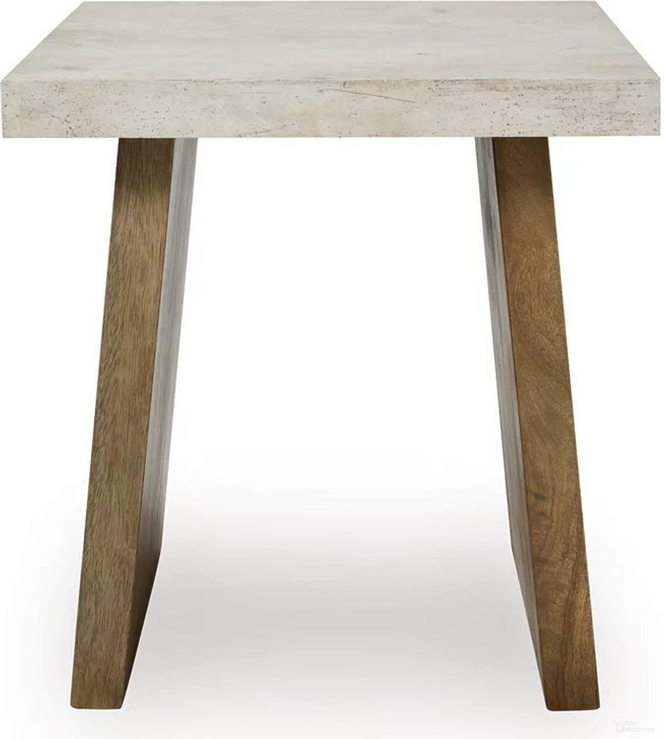 The appearance of Brendalhouse End Table In Light Brown designed by Signature Design by Ashley in the transitional interior design. This light brown piece of furniture  was selected by 1StopBedrooms from Brendalhouse Collection to add a touch of cosiness and style into your home. Sku: T642-2. Material: Marble.