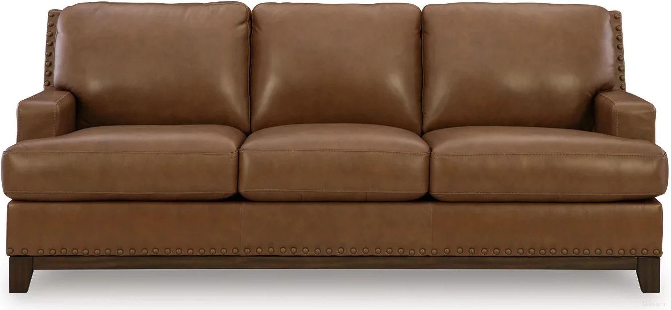 The appearance of Brendola Sofa In Amber designed by Signature Design by Ashley in the transitional interior design. This amber piece of furniture was selected by 1StopBedrooms from Brendola Collection to add a touch of cosiness and style into your home. Sku: NC7310938. Material: Faux Leather.
