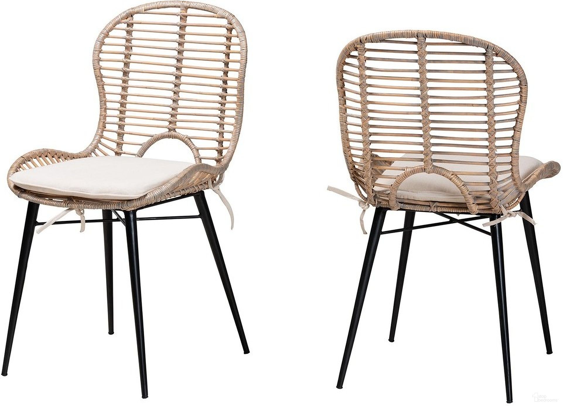 The appearance of Brenna Rattan and Metal Dining Chair Set of 2 In Grey and Natural Brown designed by Baxton Studio in the bohemian interior design. This brown and gray piece of furniture was selected by 1StopBedrooms from Brenna Collection to add a touch of cosiness and style into your home. Sku: Bianca-Light Grey Rattan-DC. Material: Metal. Chair Type: Side Chair.
