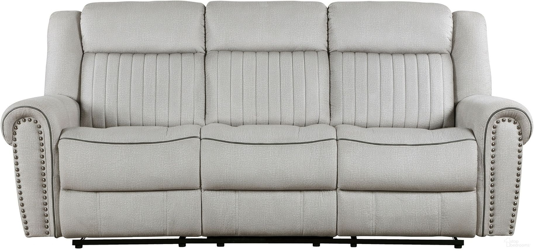 The appearance of Brennen Double Reclining Sofa In Gray designed by Homelegance in the traditional interior design. This gray piece of furniture was selected by 1StopBedrooms from Brennen Collection to add a touch of cosiness and style into your home. Sku: 9204MT-3. Material: Microfiber.