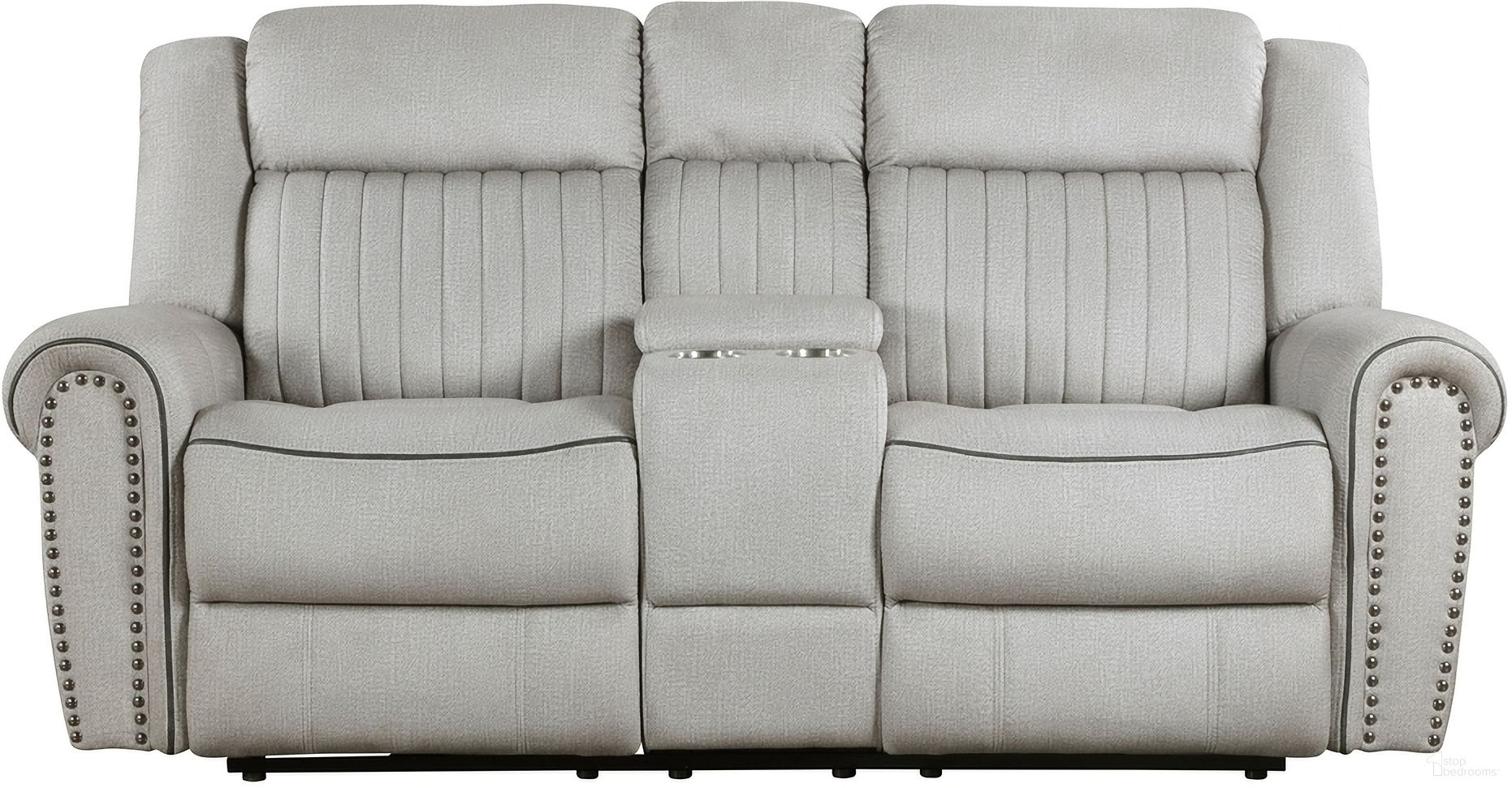 The appearance of Brennen Power Double Reclining Love Seat with Center Console In Gray designed by Homelegance in the traditional interior design. This gray piece of furniture was selected by 1StopBedrooms from Brennen Collection to add a touch of cosiness and style into your home. Sku: 9204MT-2PW. Material: Microfiber.