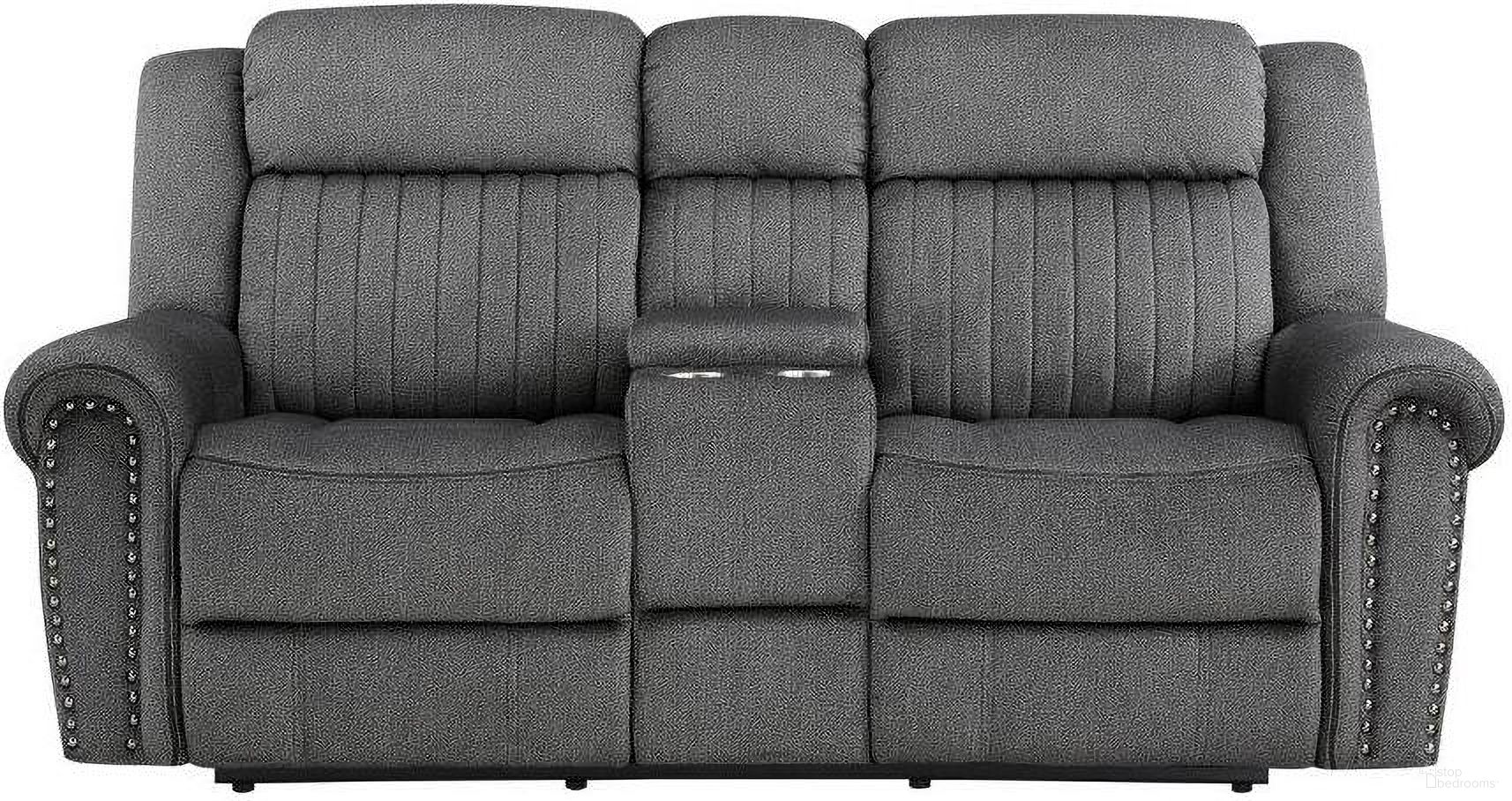 The appearance of Brennen Power Double Reclining Love Seat With Center Console In Grey designed by Homelegance in the traditional interior design. This grey piece of furniture was selected by 1StopBedrooms from Brennen Collection to add a touch of cosiness and style into your home. Sku: 9204CC-2PW. Material: Textured.