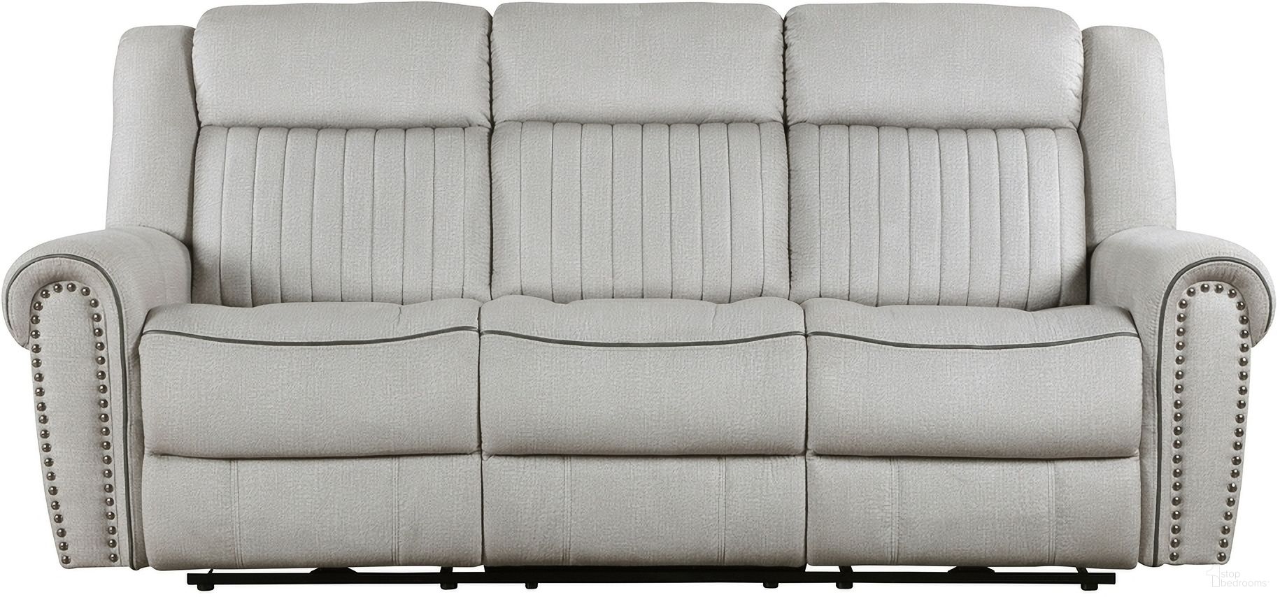 The appearance of Brennen Power Double Reclining Sofa In Gray designed by Homelegance in the traditional interior design. This gray piece of furniture was selected by 1StopBedrooms from Brennen Collection to add a touch of cosiness and style into your home. Sku: 9204MT-3PW. Material: Microfiber.