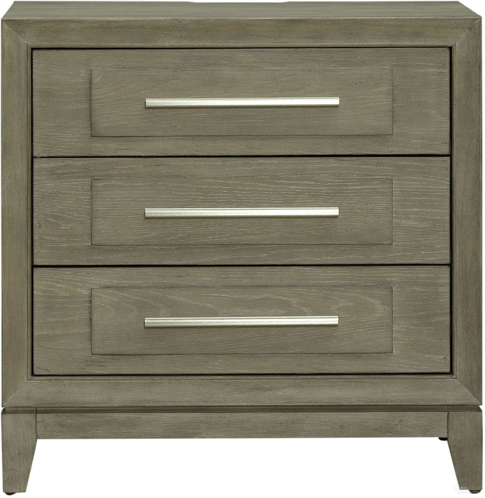 The appearance of Brentwood 3 Drawer Nightstand with Charging Station In Sandstone designed by Liberty in the modern / contemporary interior design. This sandstone piece of furniture was selected by 1StopBedrooms from Brentwood Collection to add a touch of cosiness and style into your home. Sku: 789-BR61. Material: Solid Rubberwood.