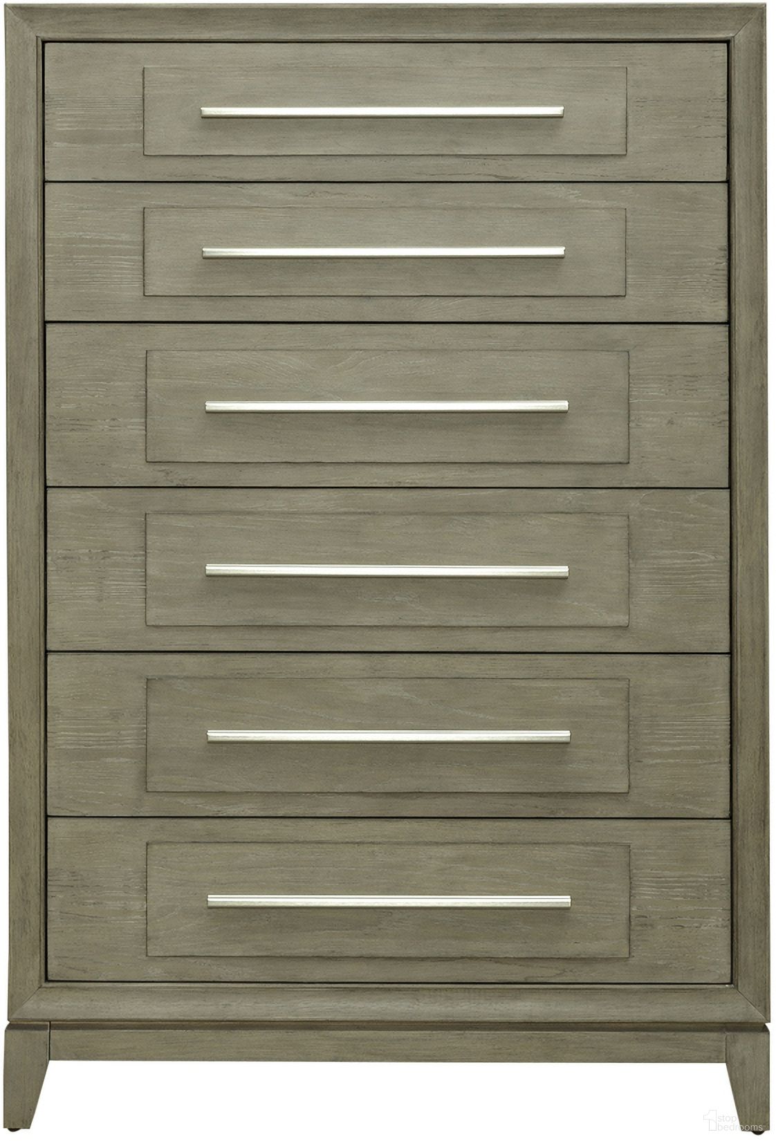The appearance of Brentwood 6 Drawer Chest In Sandstone designed by Liberty in the modern / contemporary interior design. This sandstone piece of furniture was selected by 1StopBedrooms from Brentwood Collection to add a touch of cosiness and style into your home. Sku: 789-BR41. Material: Solid Rubberwood.