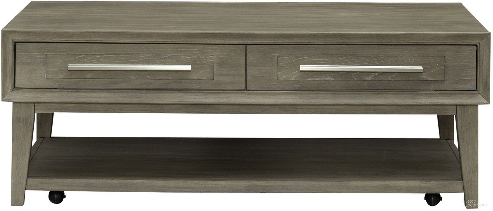 The appearance of Brentwood Cocktail Table In Sandstone designed by Liberty in the modern / contemporary interior design. This sandstone piece of furniture  was selected by 1StopBedrooms from Brentwood Collection to add a touch of cosiness and style into your home. Sku: 789-OT1010. Material: Solid Rubberwood.