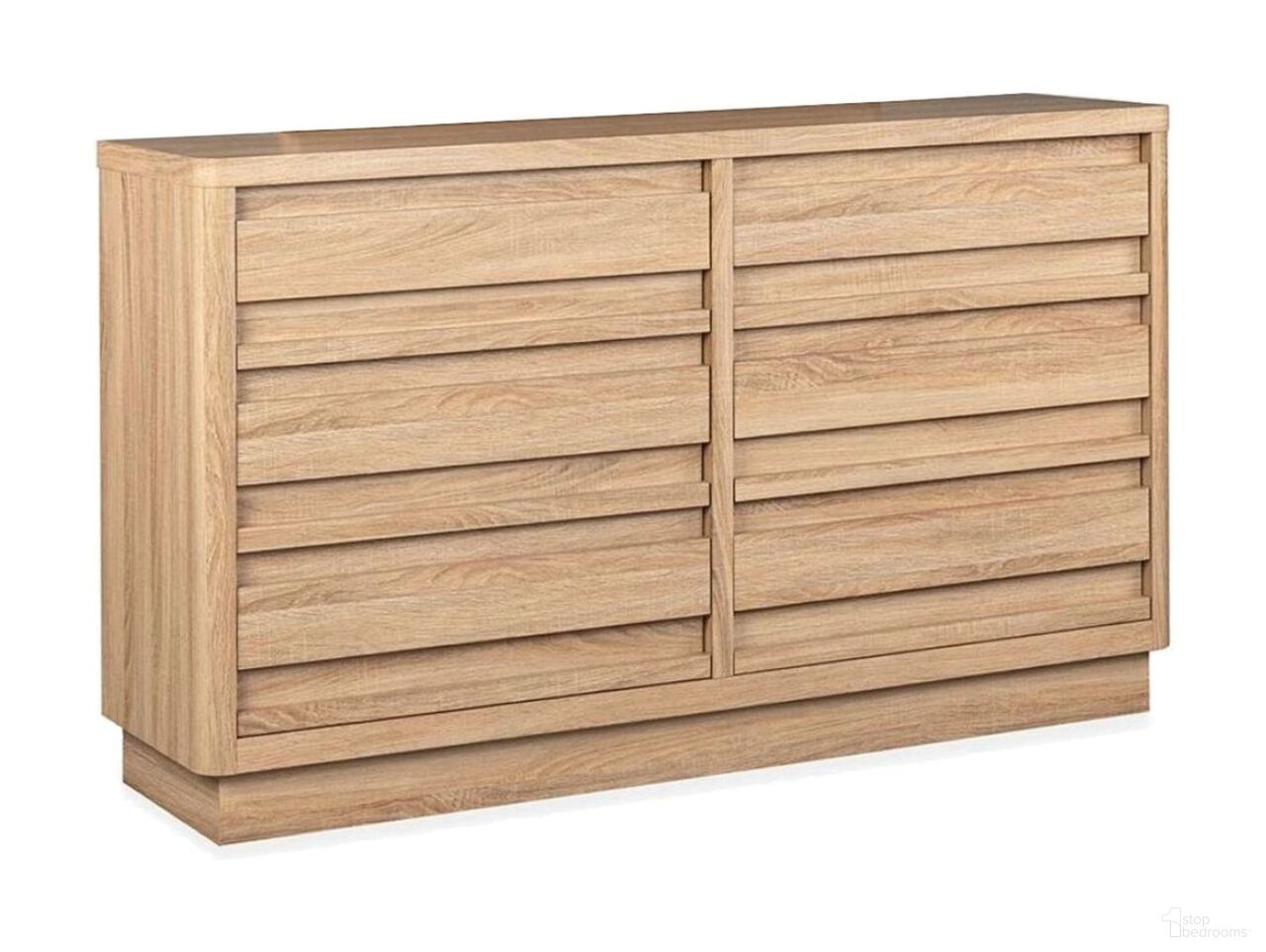 The appearance of Brentwood Heights Double Drawer Dresser In Provincial Brown designed by Magnussen in the transitional interior design. This provincial brown piece of furniture  was selected by 1StopBedrooms from Brentwood Heights Collection to add a touch of cosiness and style into your home. Sku: B6381-22. Material: Laminate.
