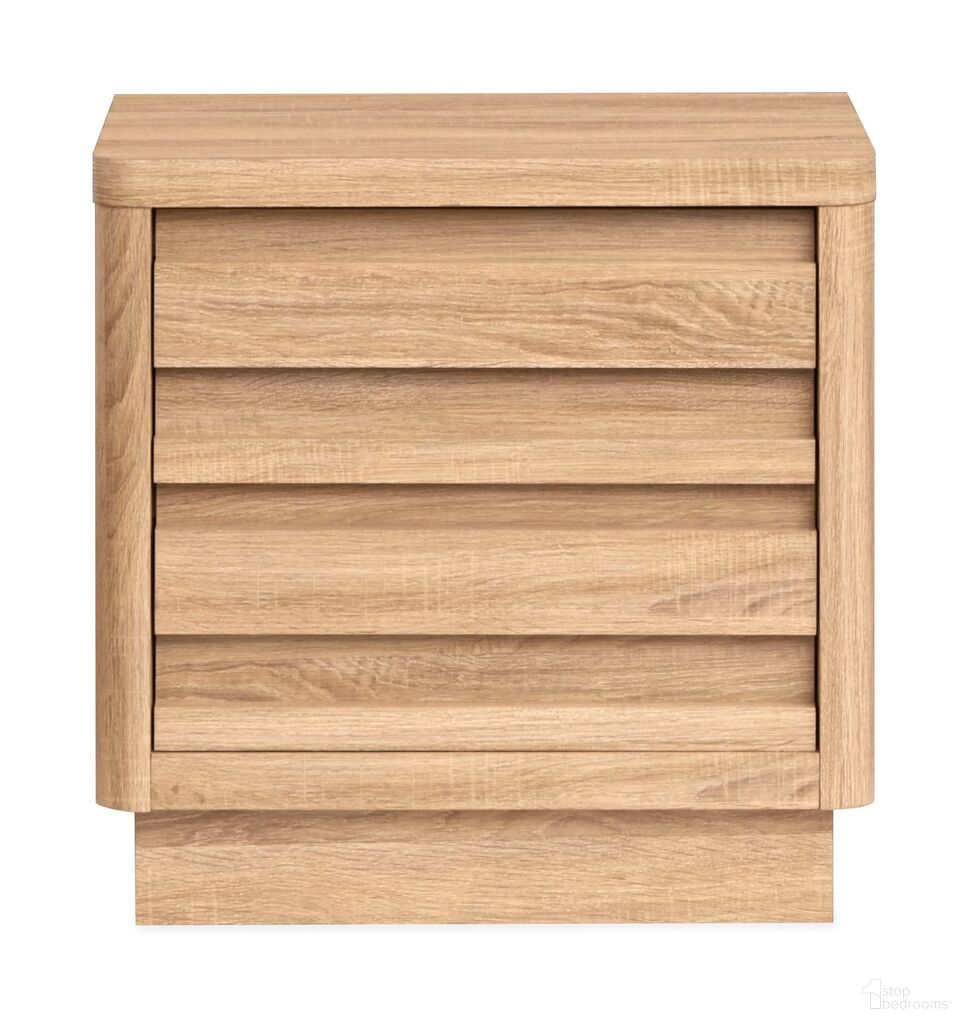 The appearance of Brentwood Heights Drawer Nightstand In Provincial Brown designed by Magnussen in the transitional interior design. This provincial brown piece of furniture was selected by 1StopBedrooms from Brentwood Heights Collection to add a touch of cosiness and style into your home. Sku: B6381-01. Material: Laminate.