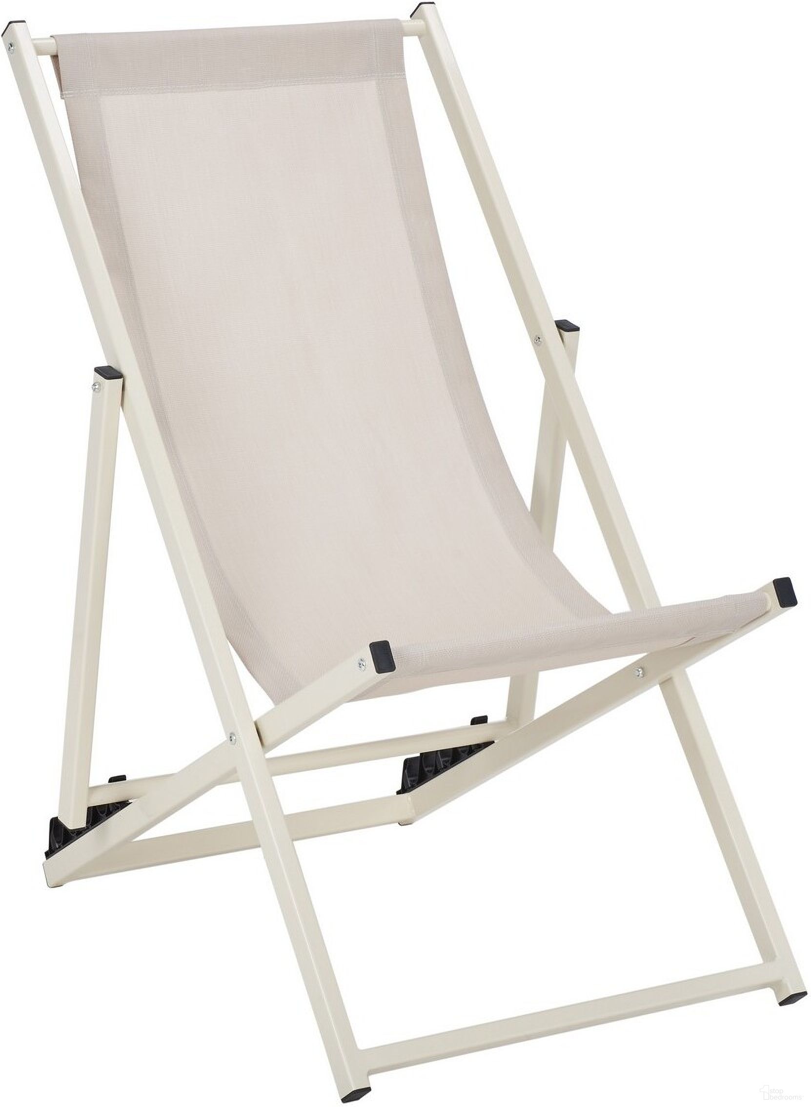 The appearance of Breslin Sling Chairs Set of 2 in Beige designed by Safavieh in the modern / contemporary interior design. This beige piece of furniture  was selected by 1StopBedrooms from Breslin Collection to add a touch of cosiness and style into your home. Sku: PAT9040A-SET2. Material: Aluminum.
