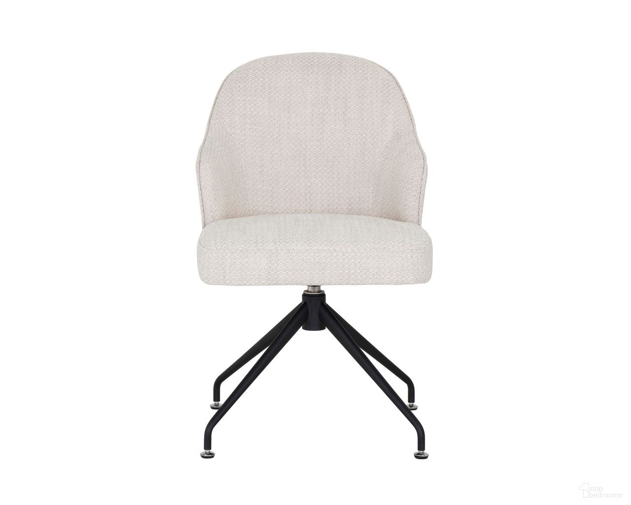 Bretta Swivel Dining Chair In Moto Stucco
