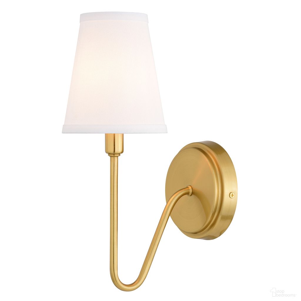 The appearance of Briar 1 Light Wall Light In Muted Brass designed by Vaxcel in the traditional interior design. This muted brass piece of furniture was selected by 1StopBedrooms from Briar Collection to add a touch of cosiness and style into your home. Sku: W0473. Material: Steel.