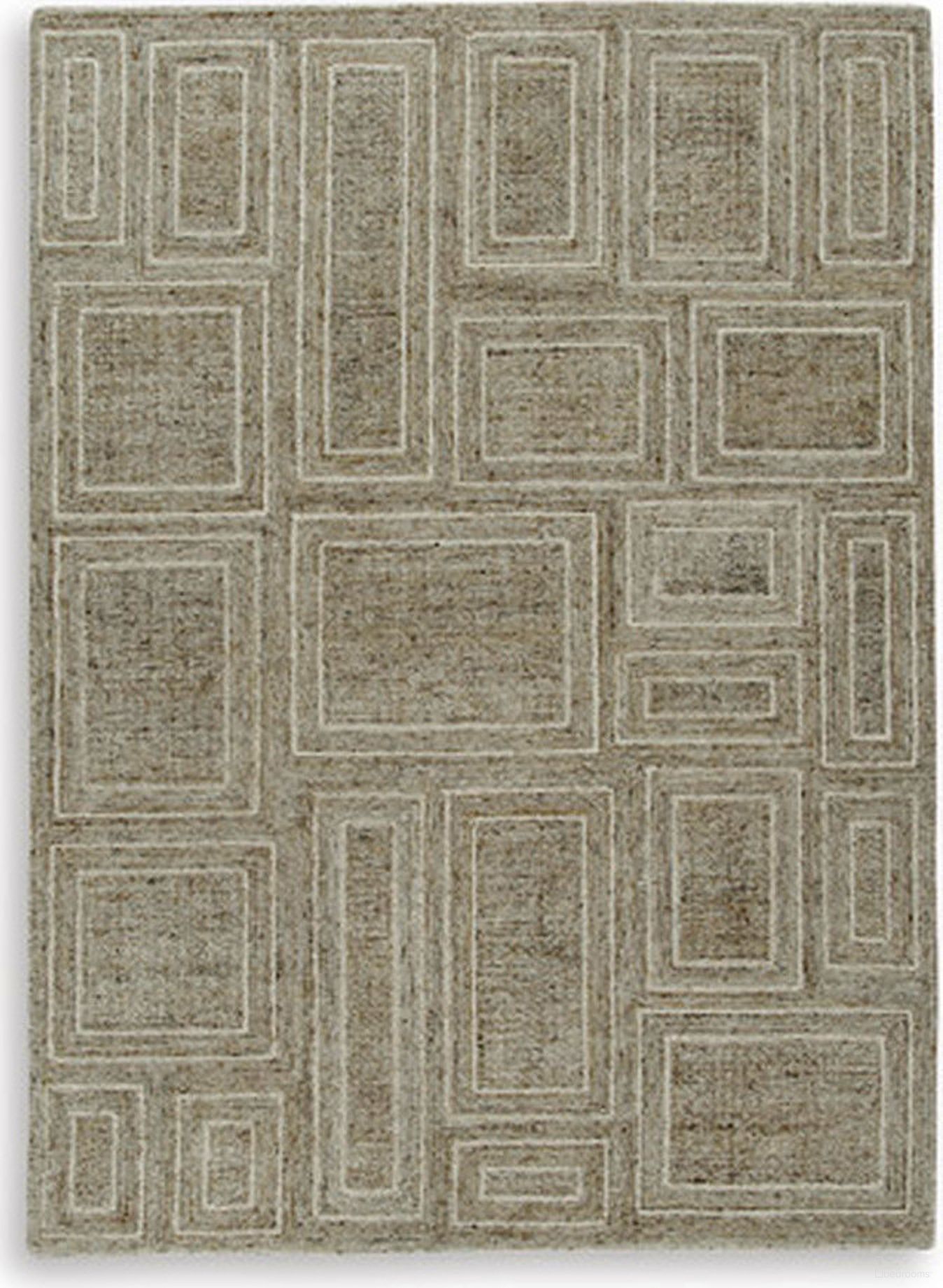 The appearance of Brickburgh Medium Rug In Gray and Ivory designed by Signature Design by Ashley in the transitional interior design. This gray and ivory piece of furniture was selected by 1StopBedrooms from Brickburgh Collection to add a touch of cosiness and style into your home. Sku: R406902. Material: Fabric.
