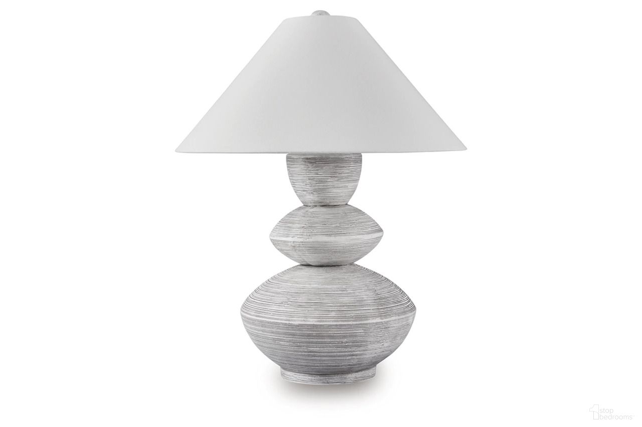 The appearance of Brickdon Table Lamp In Distressed White designed by Signature Design by Ashley in the transitional interior design. This distressed white piece of furniture was selected by 1StopBedrooms from Brickdon Collection to add a touch of cosiness and style into your home. Sku: L235874.