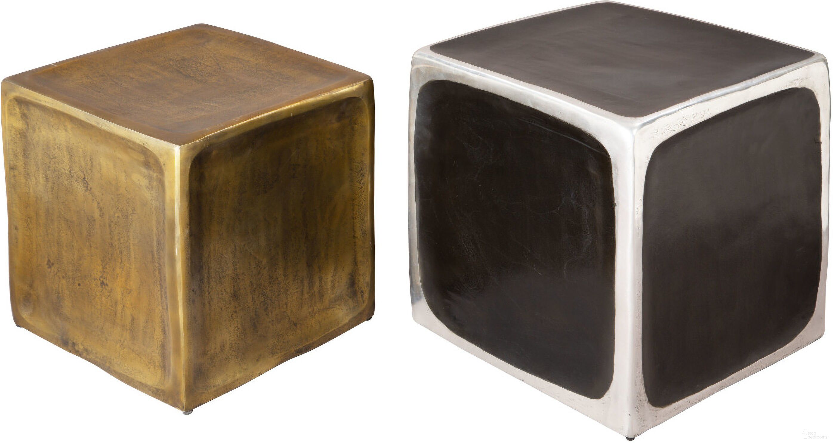 The appearance of Brics 2-Piece Side Table Set In Multicolor designed by Zuo Modern in the modern / contemporary interior design. This multicolor piece of furniture  was selected by 1StopBedrooms from Brics Collection to add a touch of cosiness and style into your home. Sku: 110155. Material: Aluminum.