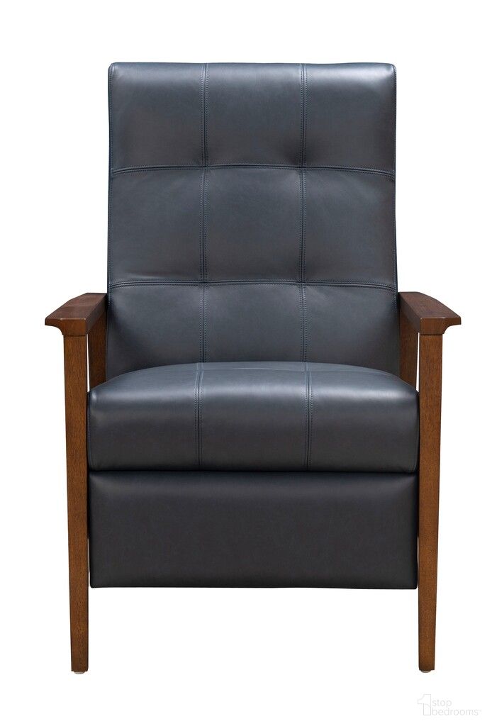 The appearance of Bridget Push Thru The Arms Recliner In Ocean designed by BarcaLounger in the modern / contemporary interior design. This ocean piece of furniture was selected by 1StopBedrooms from Bridget Collection to add a touch of cosiness and style into your home. Sku: 71647530846. Material: Leather.