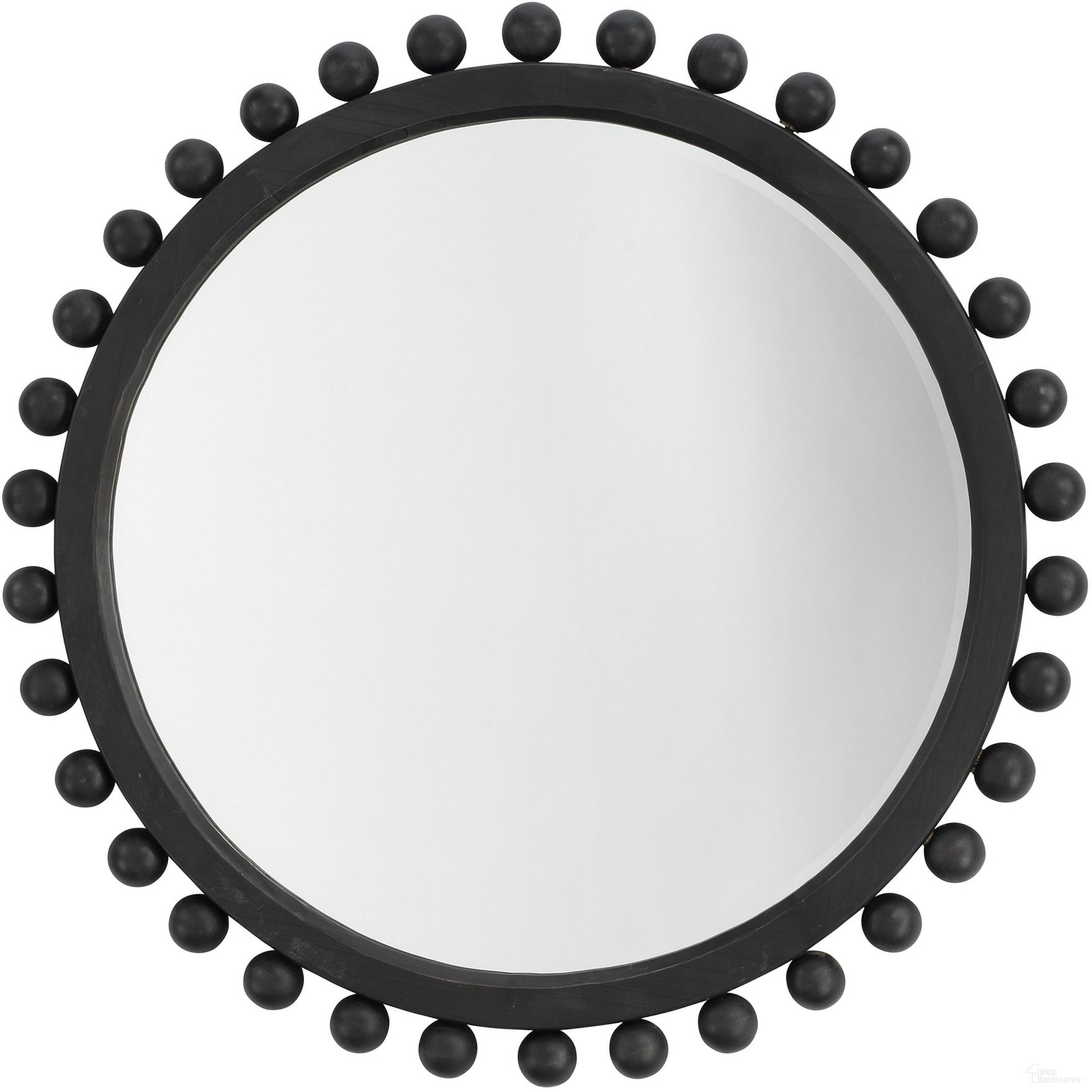 Brighton Mirror In Charcoal