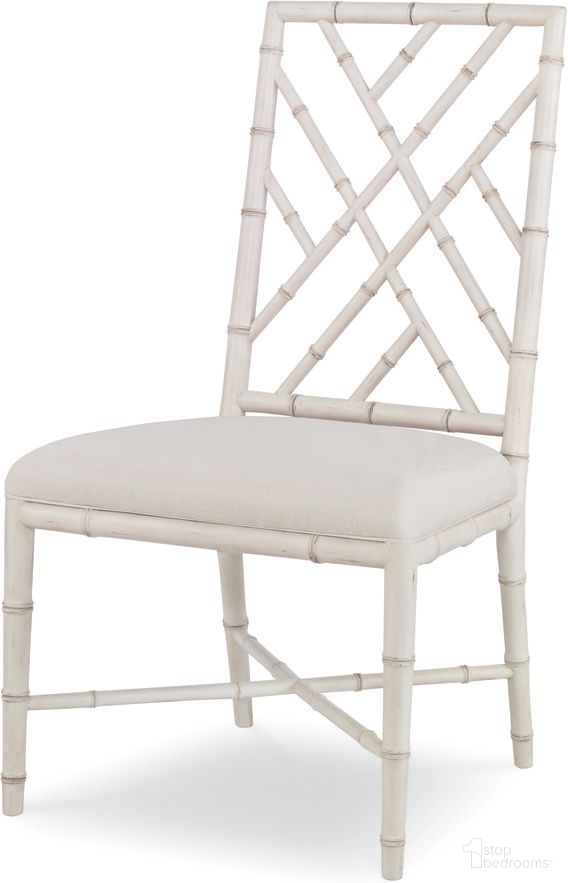 Brighton Side Chair In Antique White and Flax