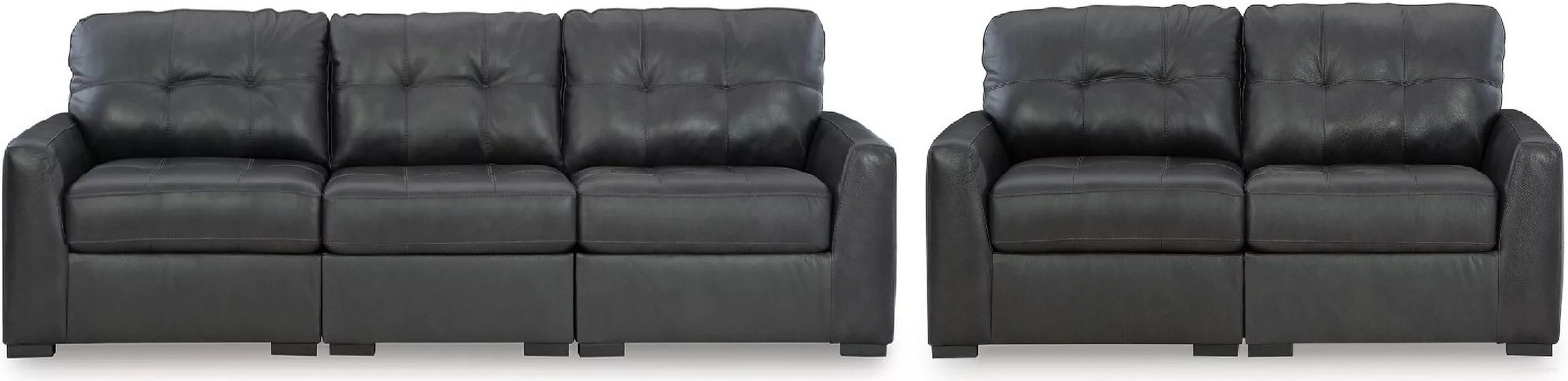 The appearance of Brindley Living Room Set In Fog designed by Signature Design by Ashley in the modern / contemporary interior design. This fog piece of furniture was selected by 1StopBedrooms from Brindley Pier Collection to add a touch of cosiness and style into your home. Sku: 9950346;9950364;9950365;9950364;9950365. Material: Leather Match.