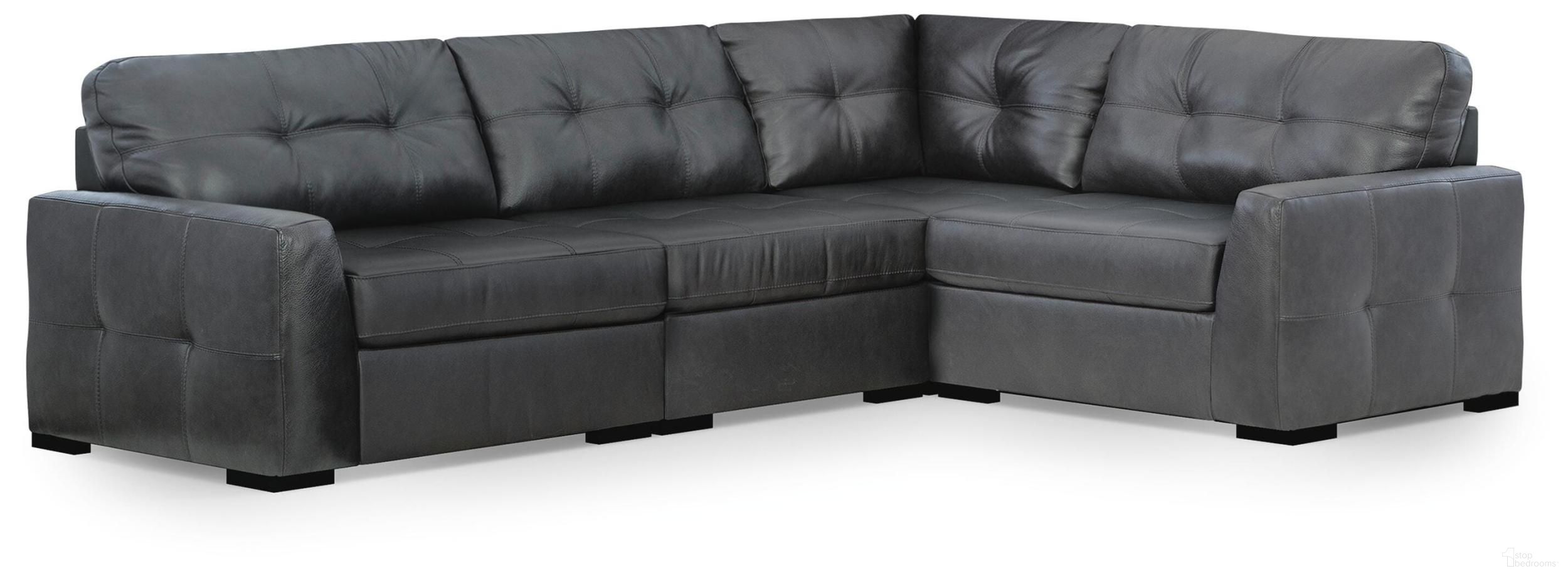 Brindley Pier 4-Piece Sectional In Fog
