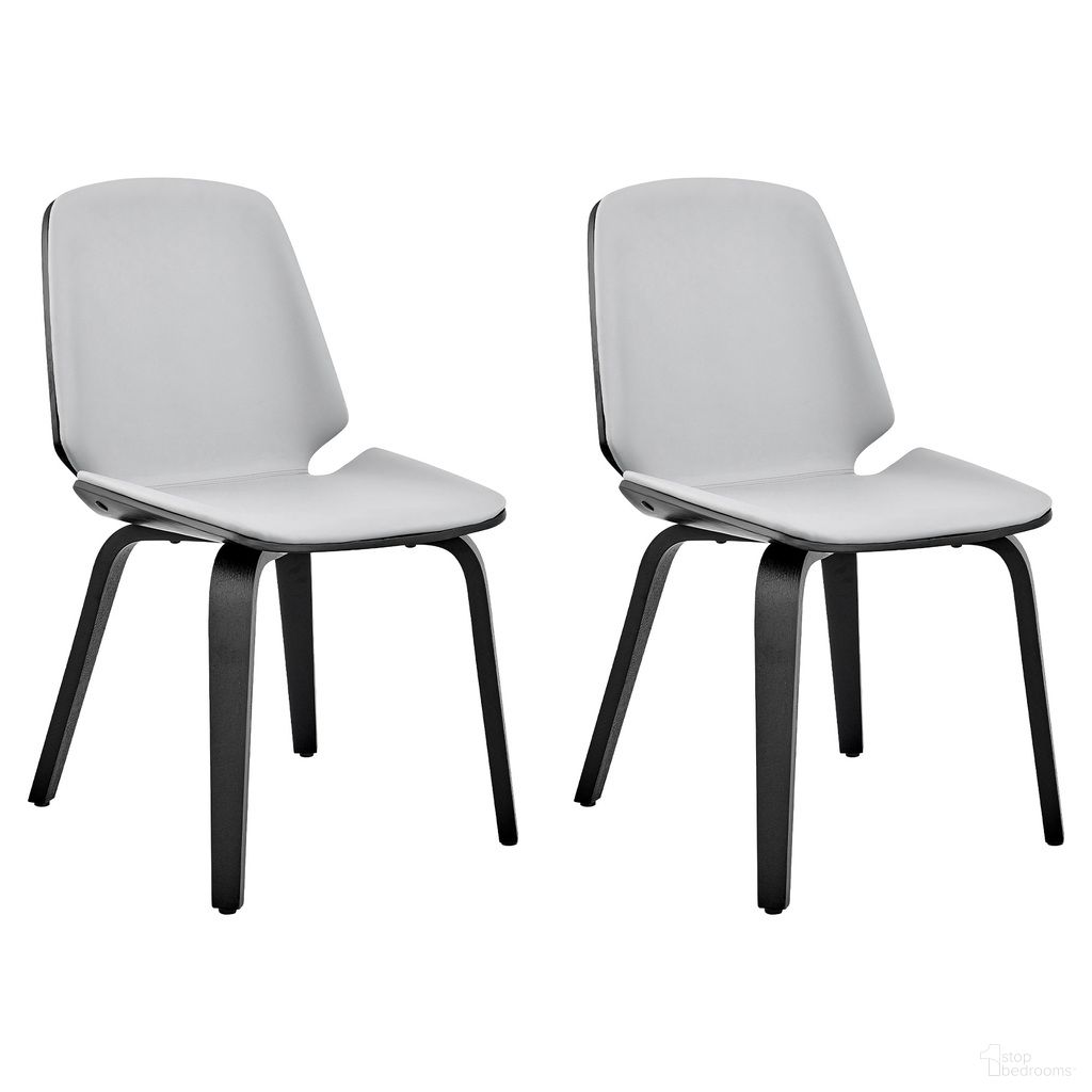 The appearance of Brinley Dining Room Accent Chair Set of 2 In Gray and Black designed by Armen Living in the modern / contemporary interior design. This gray and black piece of furniture was selected by 1StopBedrooms from Brinley Collection to add a touch of cosiness and style into your home. Sku: LCBNSIBLGR;LCBNSIBLGR. Material: Faux Leather. Chair Type: Side Chair.