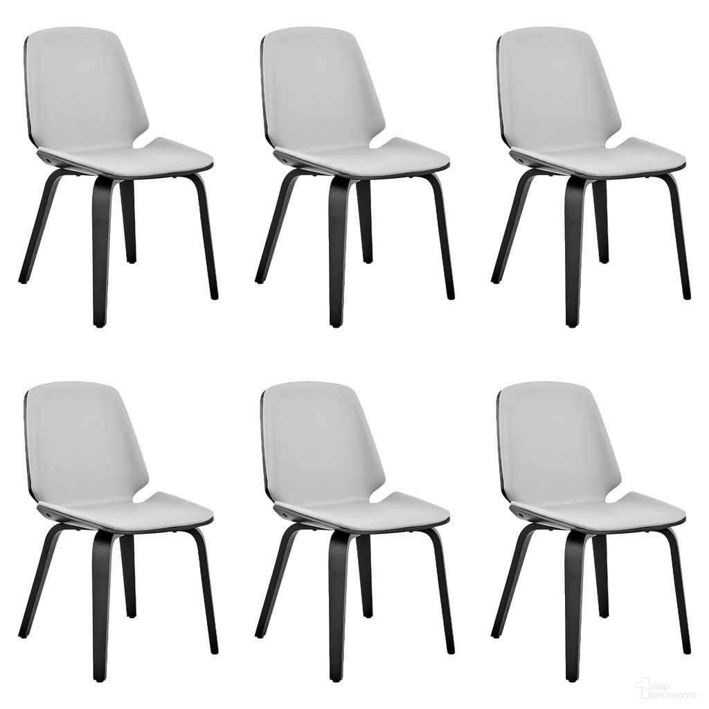 The appearance of Brinley Dining Room Accent Chair Set of 6 In Gray and Black designed by Armen Living in the modern / contemporary interior design. This gray and black piece of furniture was selected by 1StopBedrooms from Brinley Collection to add a touch of cosiness and style into your home. Sku: LCBNSIBLGR;LCBNSIBLGR;LCBNSIBLGR;LCBNSIBLGR;LCBNSIBLGR;LCBNSIBLGR. Material: Faux Leather. Chair Type: Side Chair.