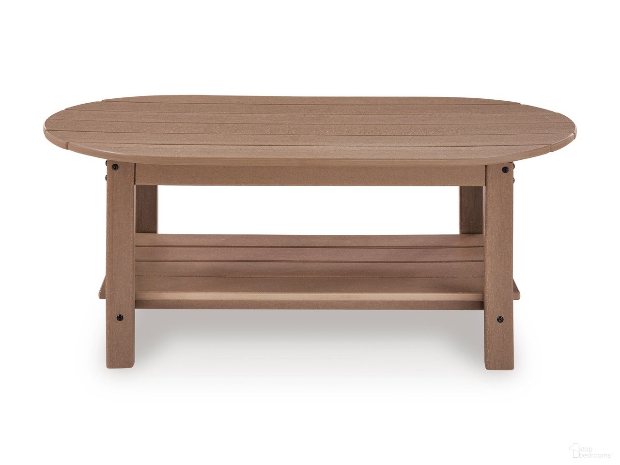 Brinnalli Outdoor Coffee Table In Driftwood