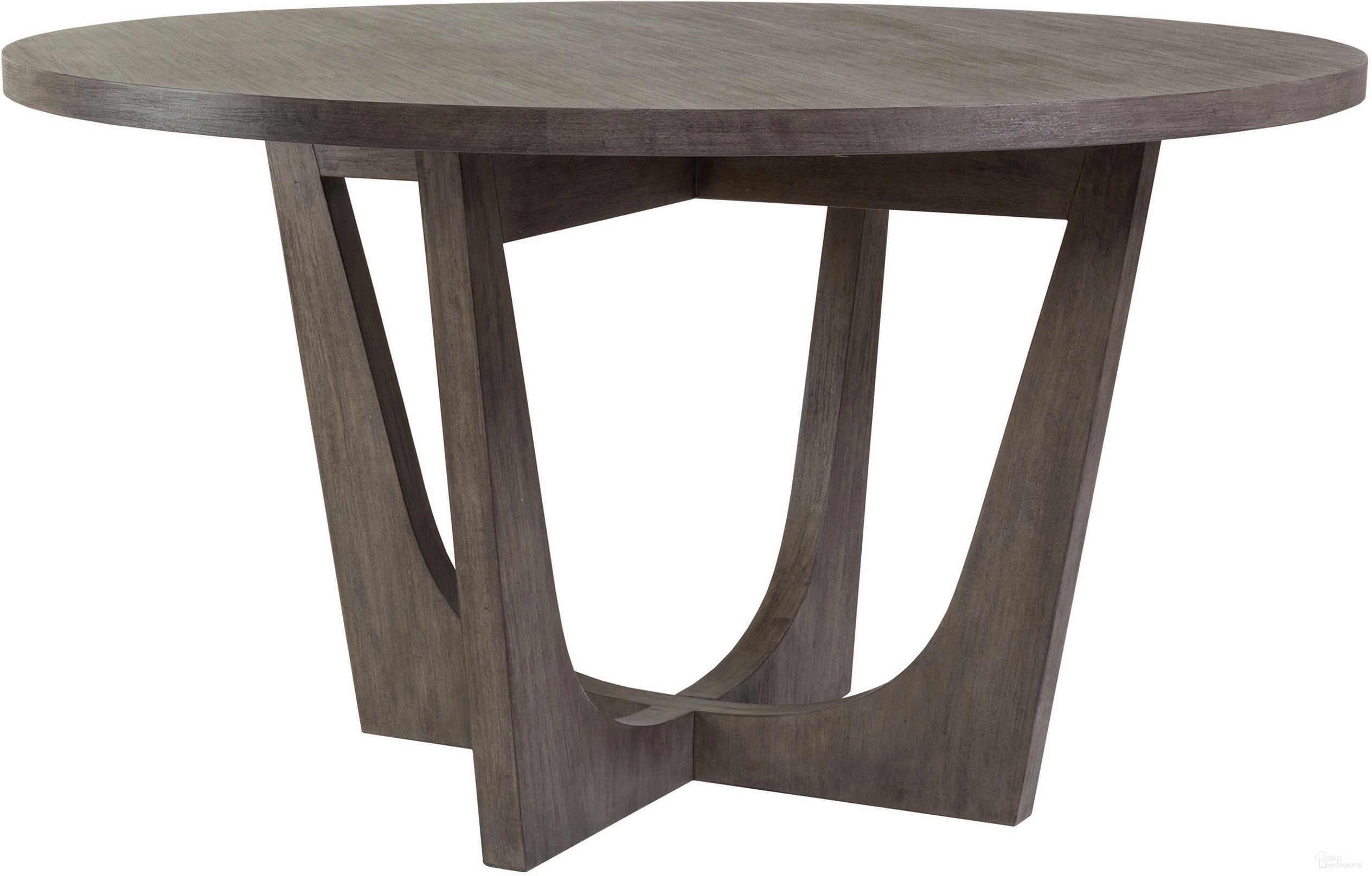 The appearance of Cohesion Program Brio Round Dining Table In Grigio designed by Artistica Home in the transitional interior design. This grigio piece of furniture was selected by 1StopBedrooms from Cohesion Program Collection to add a touch of cosiness and style into your home. Sku: 2058-870-41. Table Base Style: Pedestal. Table Top Shape: Round. Material: Wood. Size: 54".