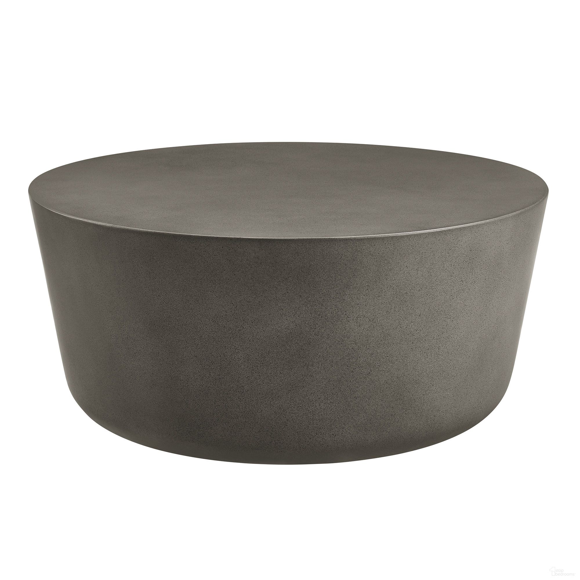 The appearance of Brion Round Indoor - Outdoor Patio Concrete Coffee Table In Gray designed by Modway in the modern / contemporary interior design. This gray piece of furniture  was selected by 1StopBedrooms from Brion Collection to add a touch of cosiness and style into your home. Sku: EEI-7099-GRY. Material: Concrete.