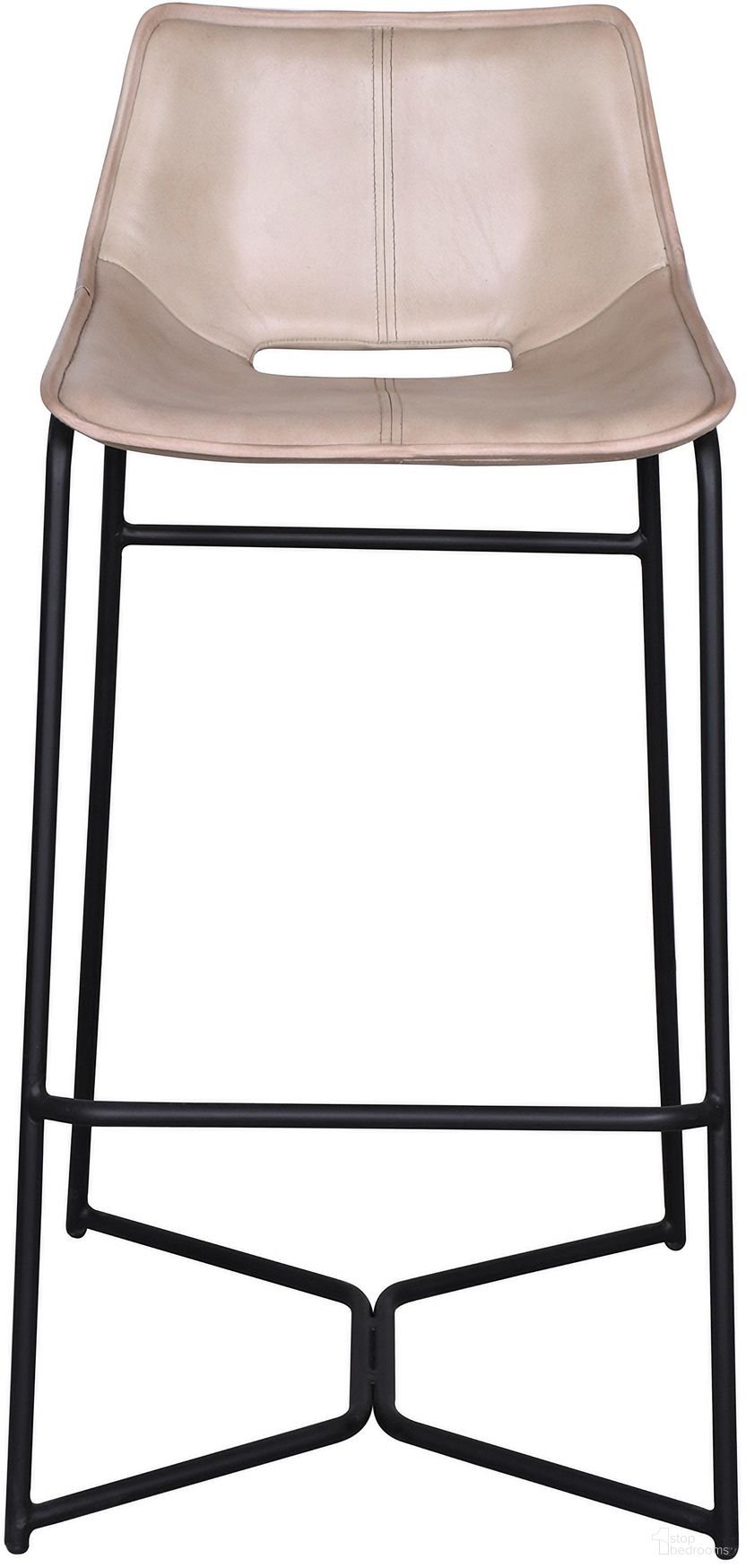 The appearance of Brisbane Bar Chair In Antique Ivory designed by Home Trends and Design in the transitional interior design. This antique ivory piece of furniture was selected by 1StopBedrooms from Brisbane Collection to add a touch of cosiness and style into your home. Sku: ZWBRIMBCAI. Material: Leather.