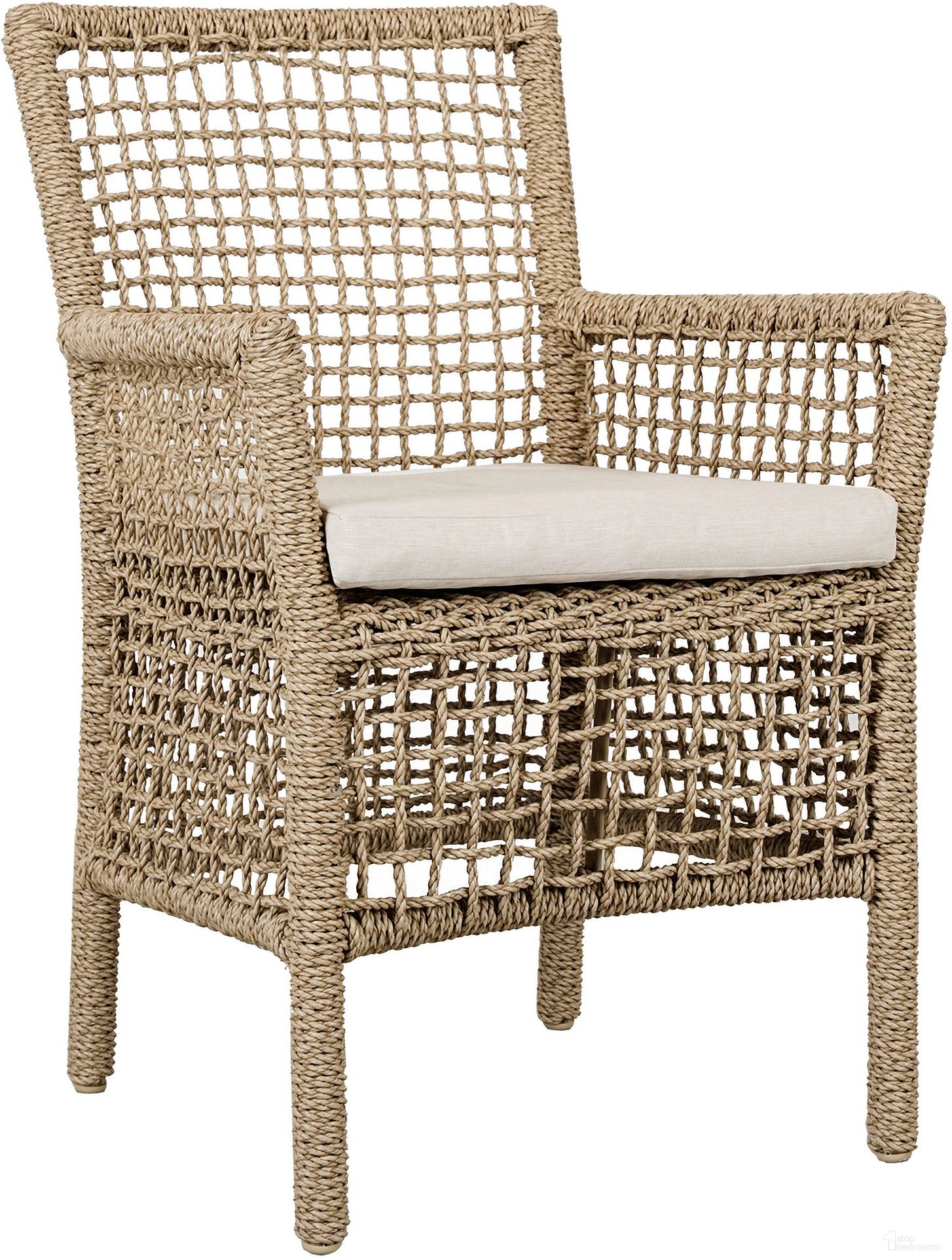 The appearance of Brisbane Outdoor Dining Chair In Natural designed by Classic Home in the transitional interior design. This natural piece of furniture was selected by 1StopBedrooms from Brisbane Collection to add a touch of cosiness and style into your home. Sku: 53051372. Material: Olefin.