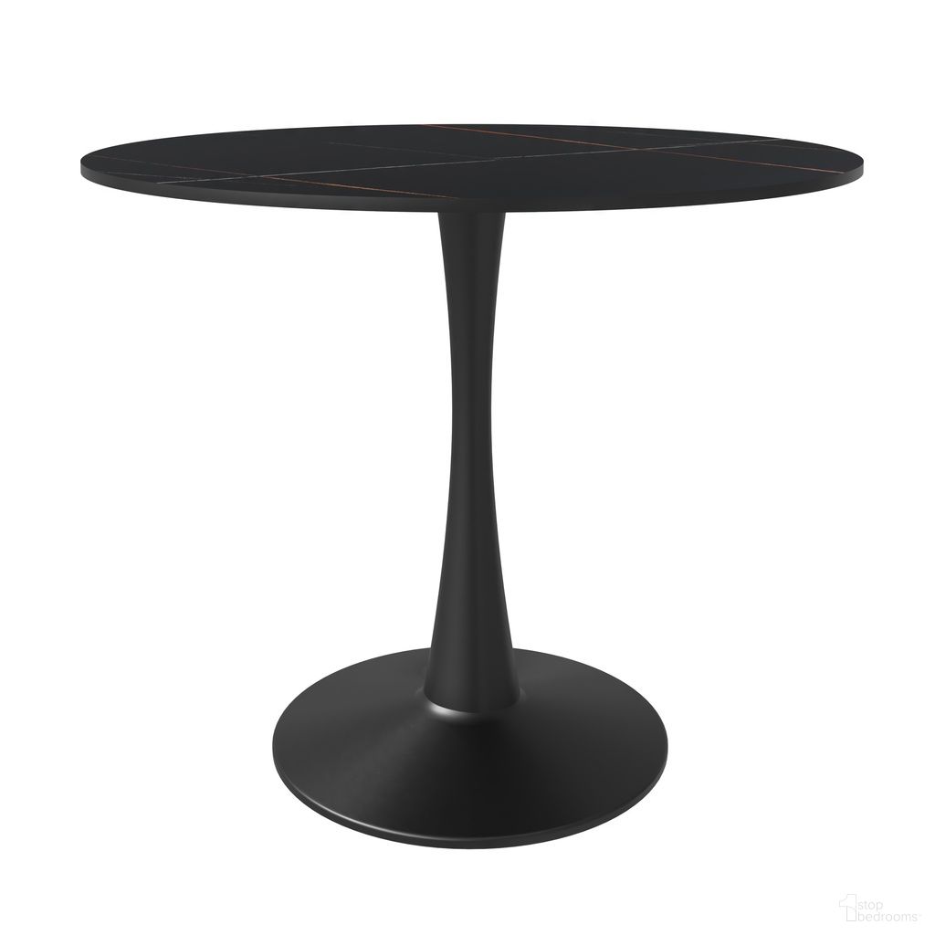 The appearance of Bristol 31 Inch Sintered Stone Top Round Dining Table In Black designed by LeisureMod in the modern / contemporary interior design. This black piece of furniture was selected by 1StopBedrooms from Bristol Collection to add a touch of cosiness and style into your home. Sku: BTBL-31BLS. Table Base Style: Pedestal. Table Top Shape: Round. Material: Stone. Size: 31".