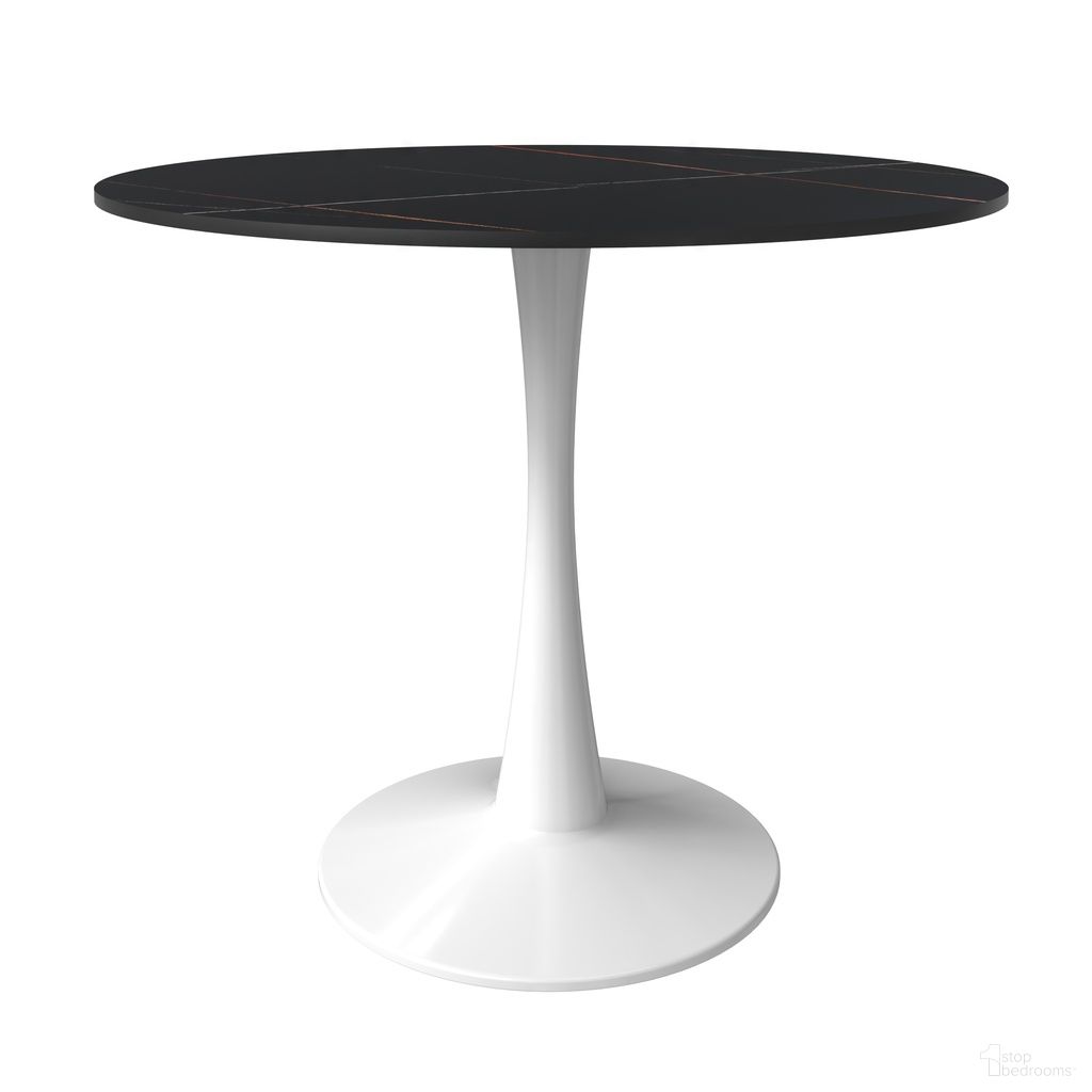 The appearance of Bristol 31 Inch Sintered Stone Top Round Dining Table In White and Black designed by LeisureMod in the modern / contemporary interior design. This white/black piece of furniture was selected by 1StopBedrooms from Bristol Collection to add a touch of cosiness and style into your home. Sku: BTW-31BLS. Table Base Style: Pedestal. Table Top Shape: Round. Material: Stone. Size: 31".
