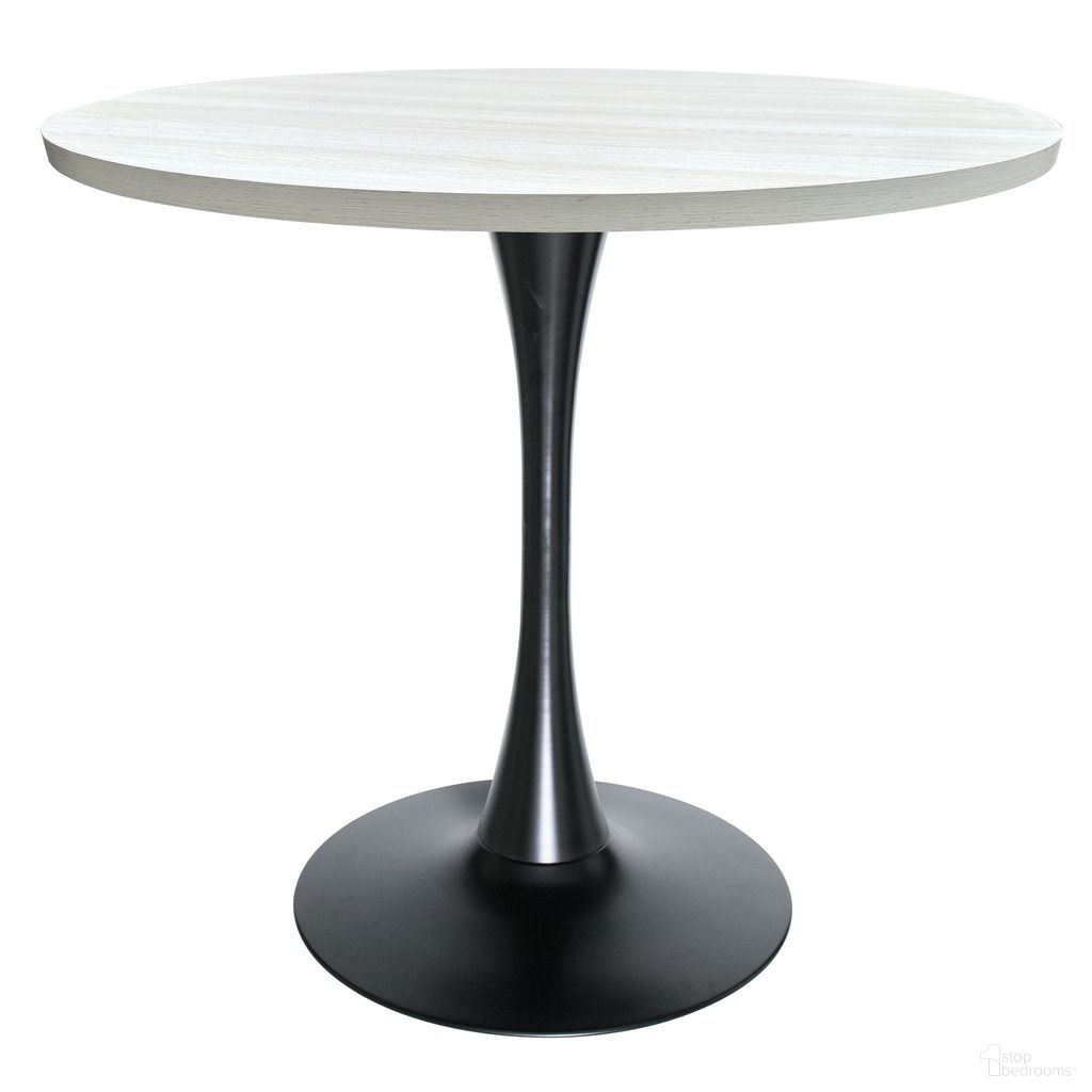 The appearance of Bristol 36 Inch MDF Top Round Dining Table In Black and Light Natural designed by LeisureMod in the modern / contemporary interior design. This black/light natural piece of furniture  was selected by 1StopBedrooms from Bristol Collection to add a touch of cosiness and style into your home. Sku: BTBL-36LNW. Table Base Style: Pedestal. Table Top Shape: Round. Material: MDF. Size: 36".