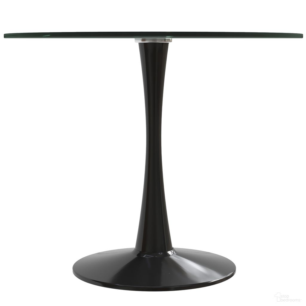 Bristol Glass Top Bistro Table In Black