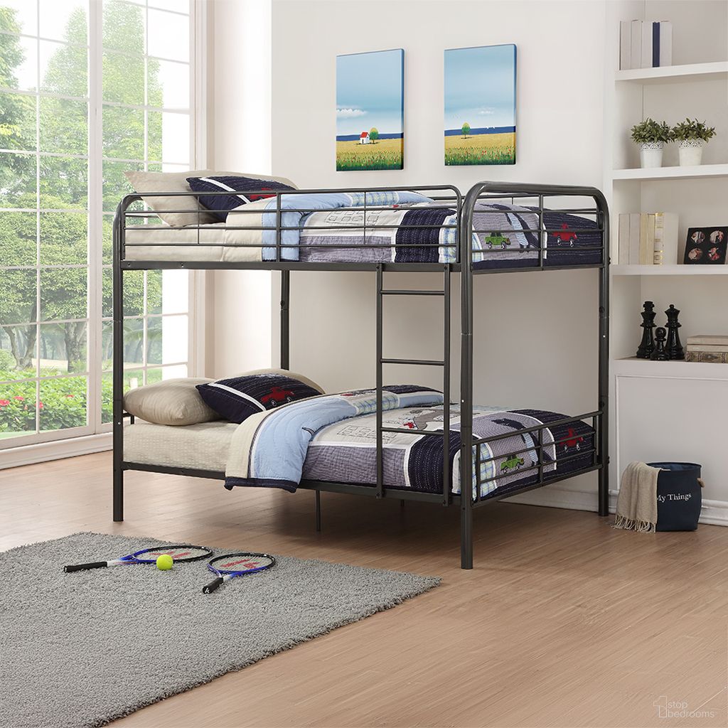 Bristol Gunmetal Full Over Full Bunk Bed