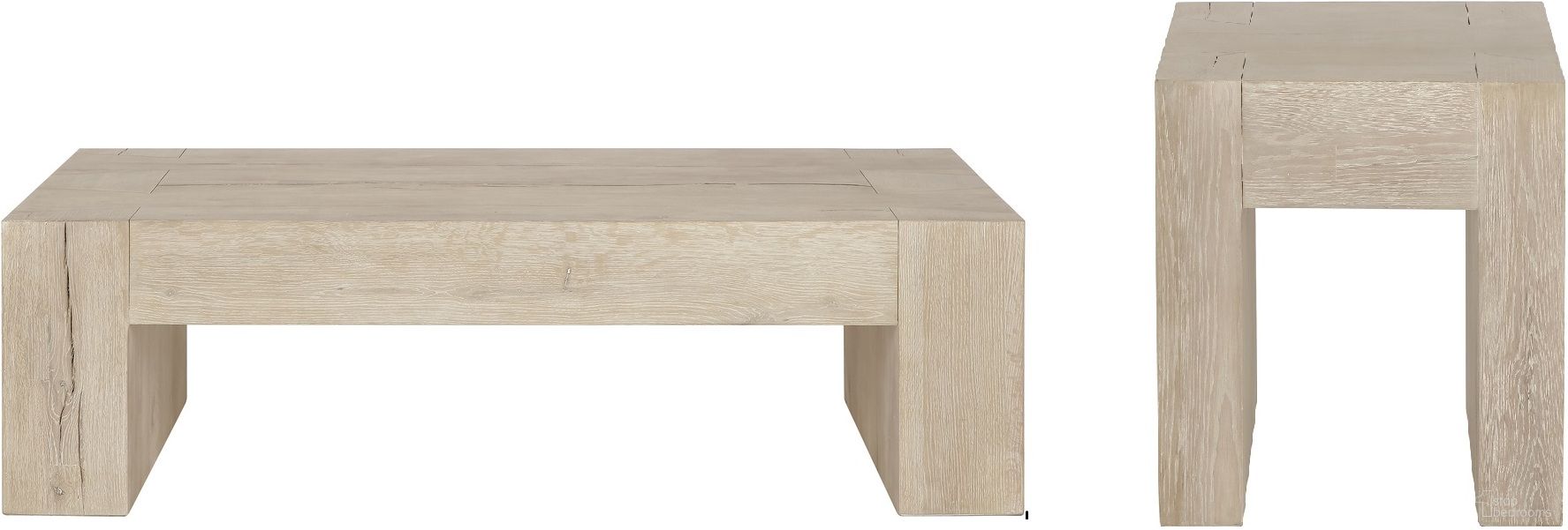 The appearance of Bristol Occasional Table Set In White designed by Classic Home in the modern / contemporary interior design. This white piece of furniture  was selected by 1StopBedrooms from Bristol Collection to add a touch of cosiness and style into your home. Sku: 51031345;51031347. Material: Cracked Oak.