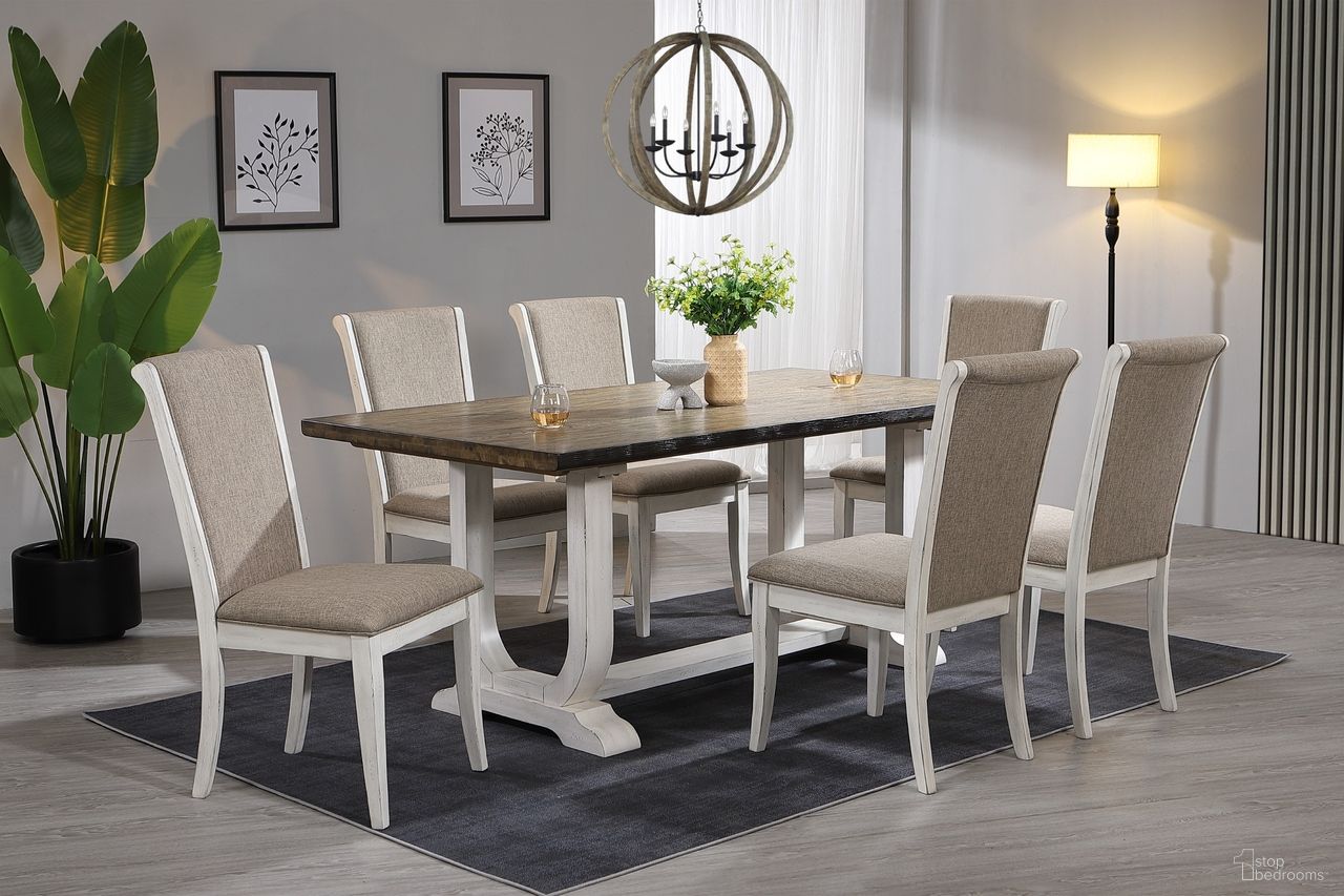 The appearance of Briton Lake Side Chair Set of 2 In White Wash designed by ECI in the country / farmhouse interior design. This white wash piece of furniture  was selected by 1StopBedrooms from Briton Lake Collection to add a touch of cosiness and style into your home. Sku: 5005-00-S. Material: Hardwood. Chair Type: Side Chair.