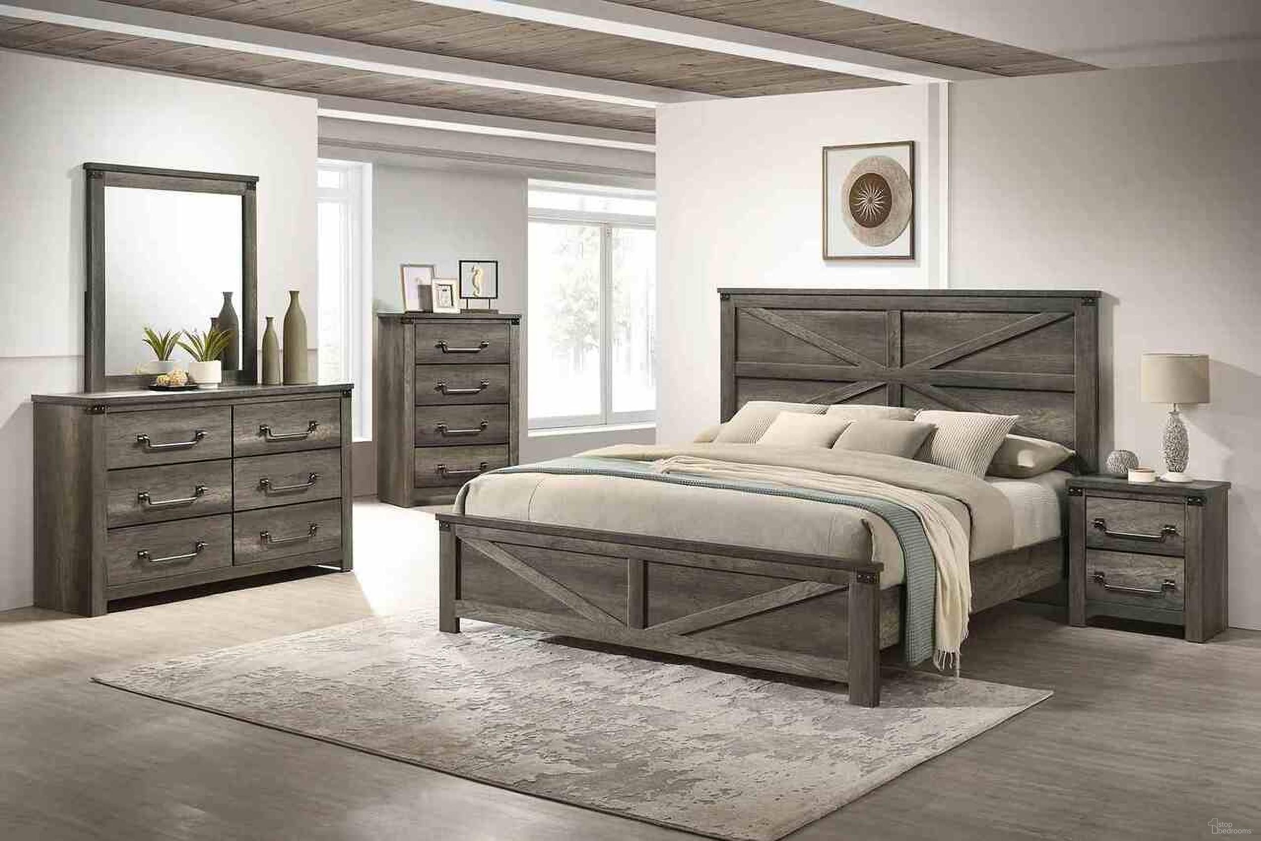 Britonale Bedroom Set In Rustic Gray