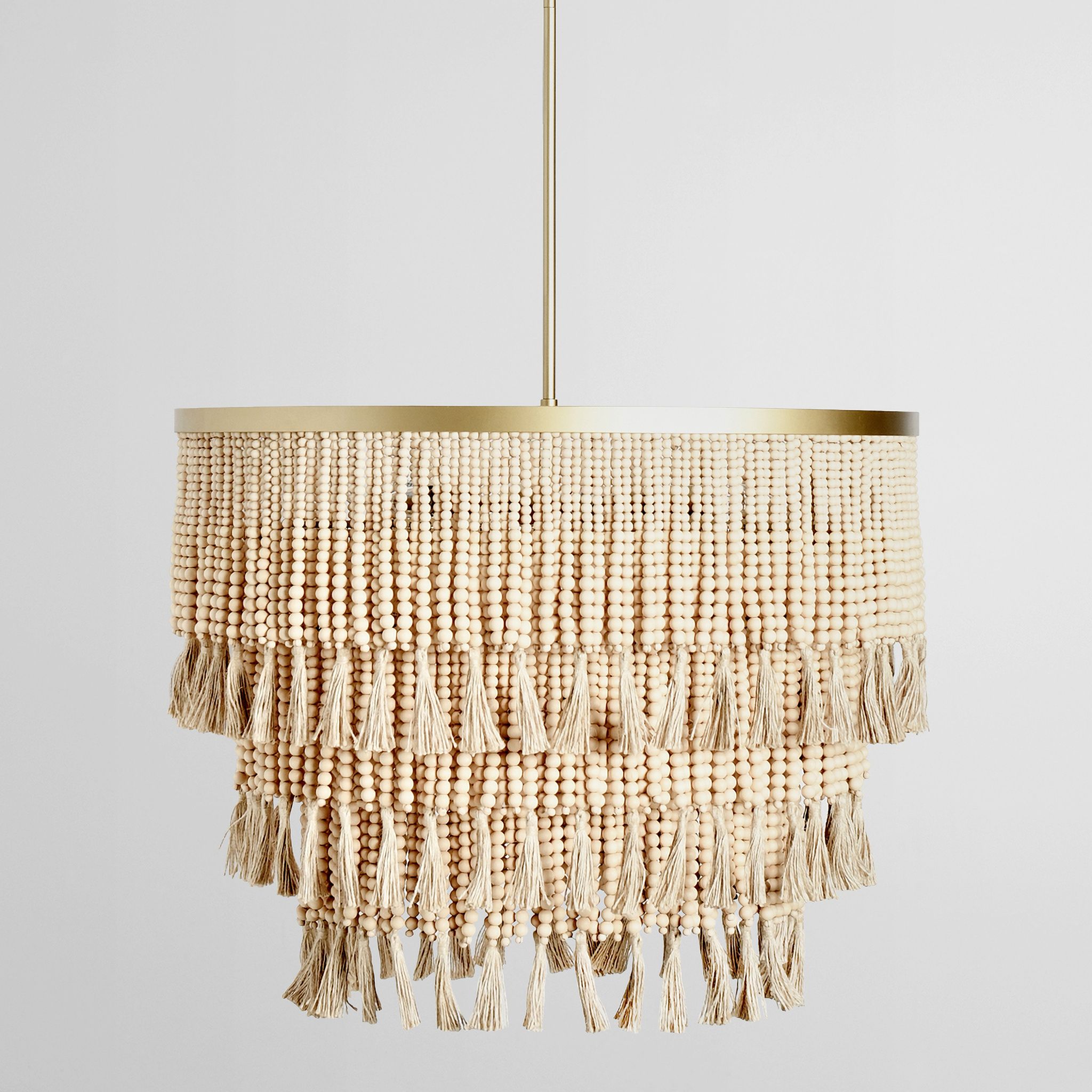 Brittany Beaded Chandelier In Natural