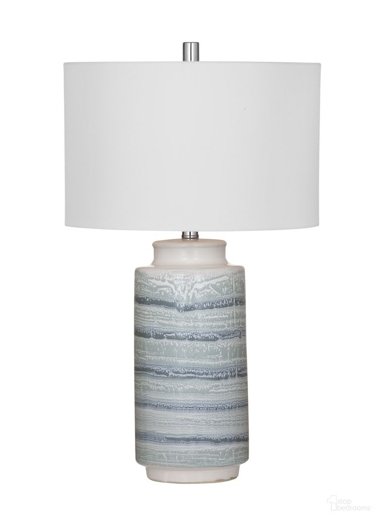 Brizi Table Lamp In Blue and Cream
